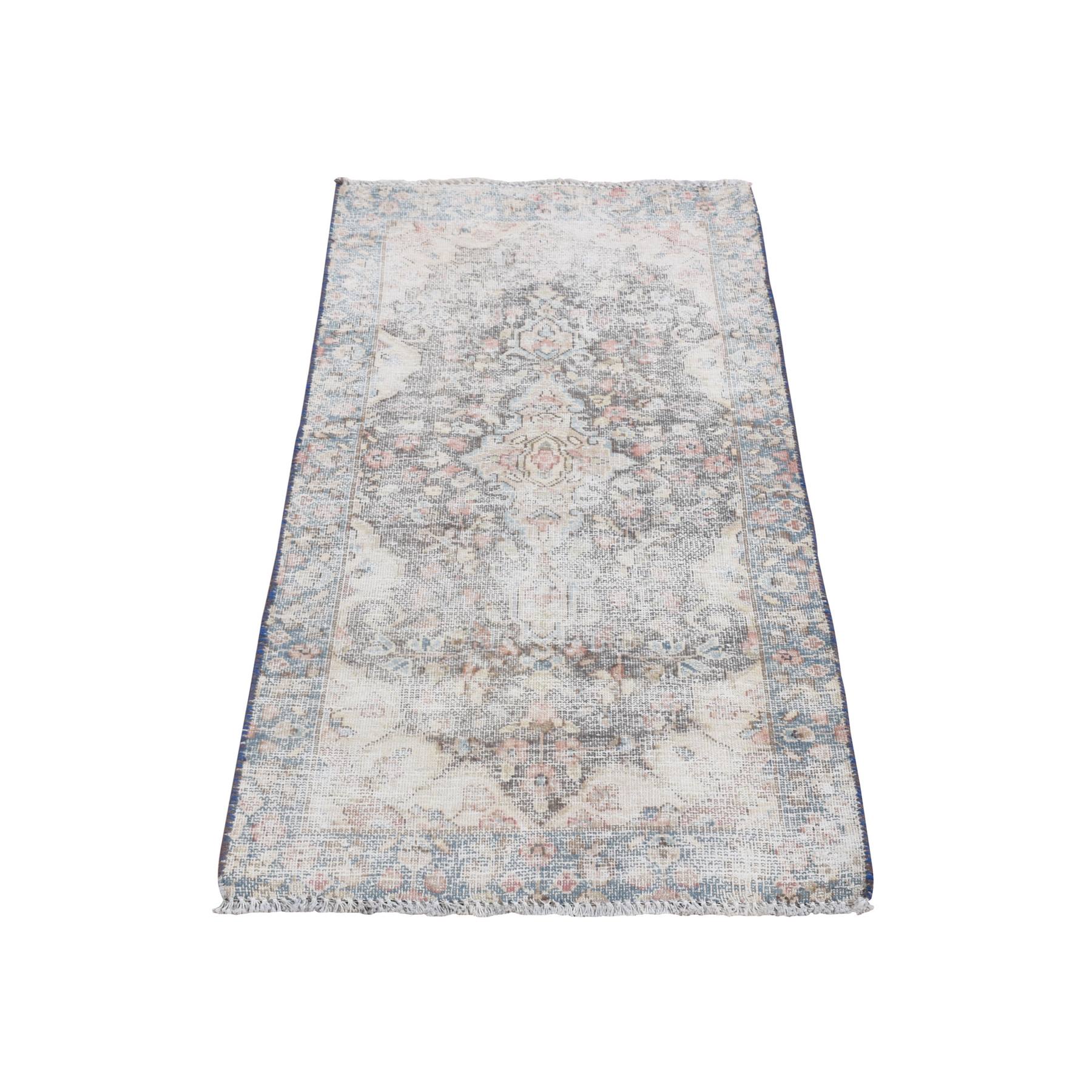 Overdyed-Vintage-Hand-Knotted-Rug-390695