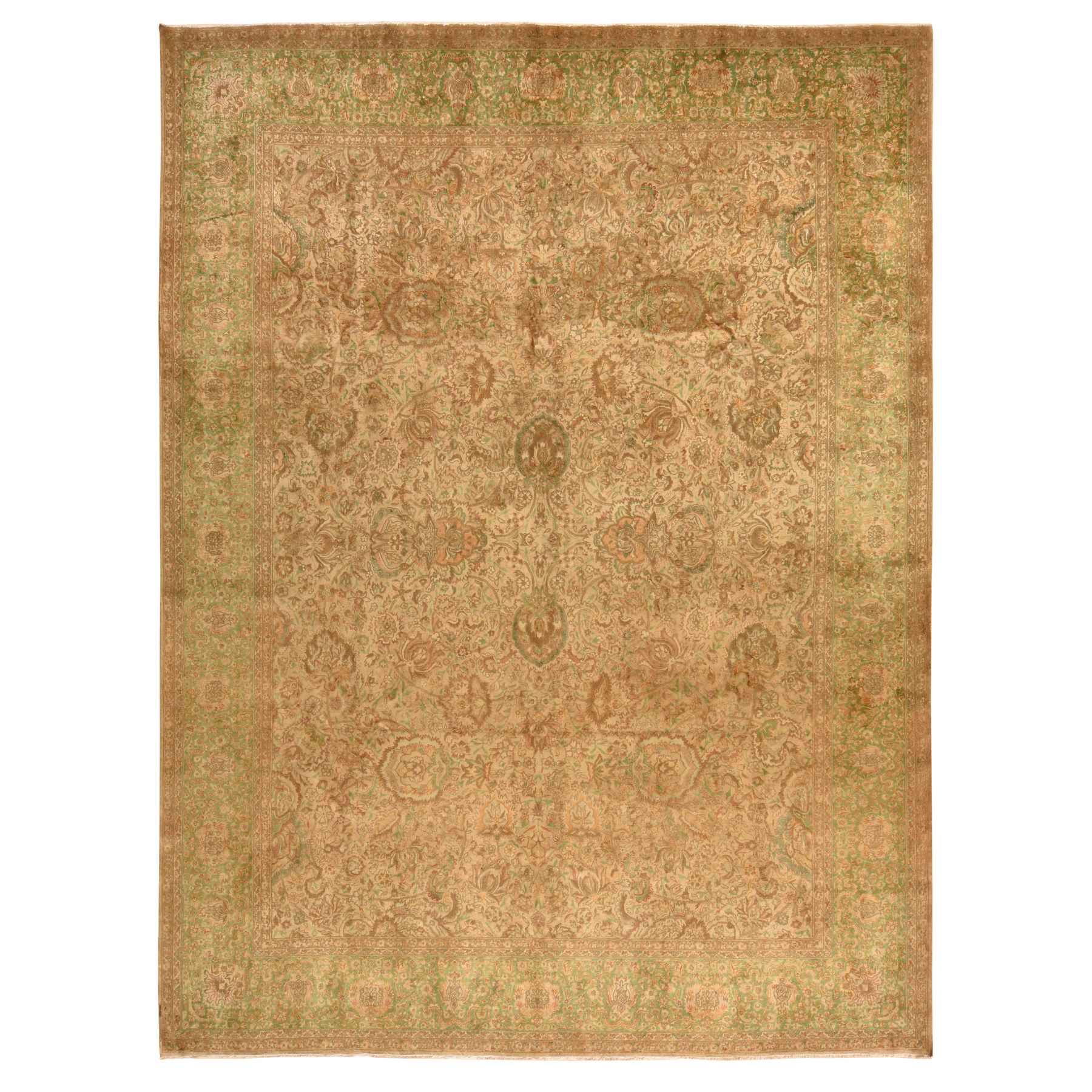 Overdyed-Vintage-Hand-Knotted-Rug-392400