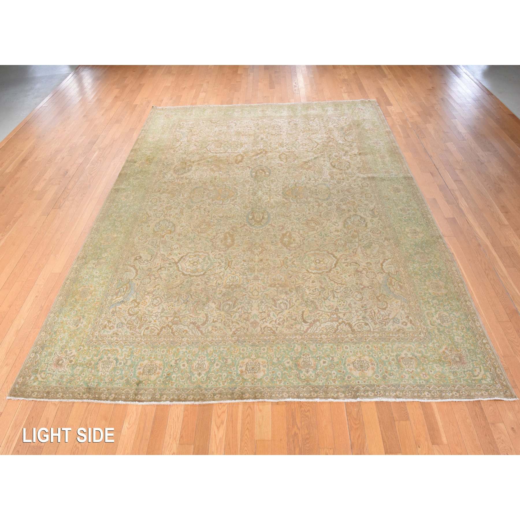 Overdyed-Vintage-Hand-Knotted-Rug-392400
