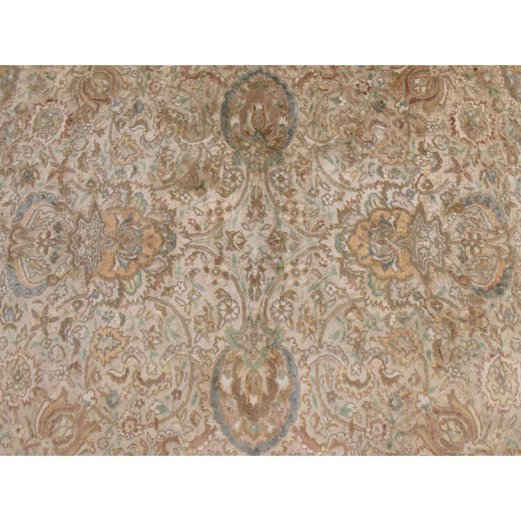 Overdyed-Vintage-Hand-Knotted-Rug-392400