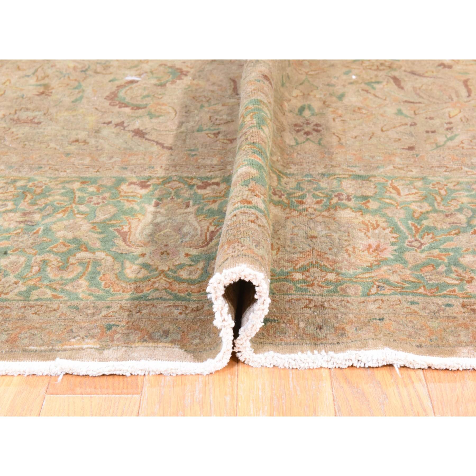 Overdyed-Vintage-Hand-Knotted-Rug-392400