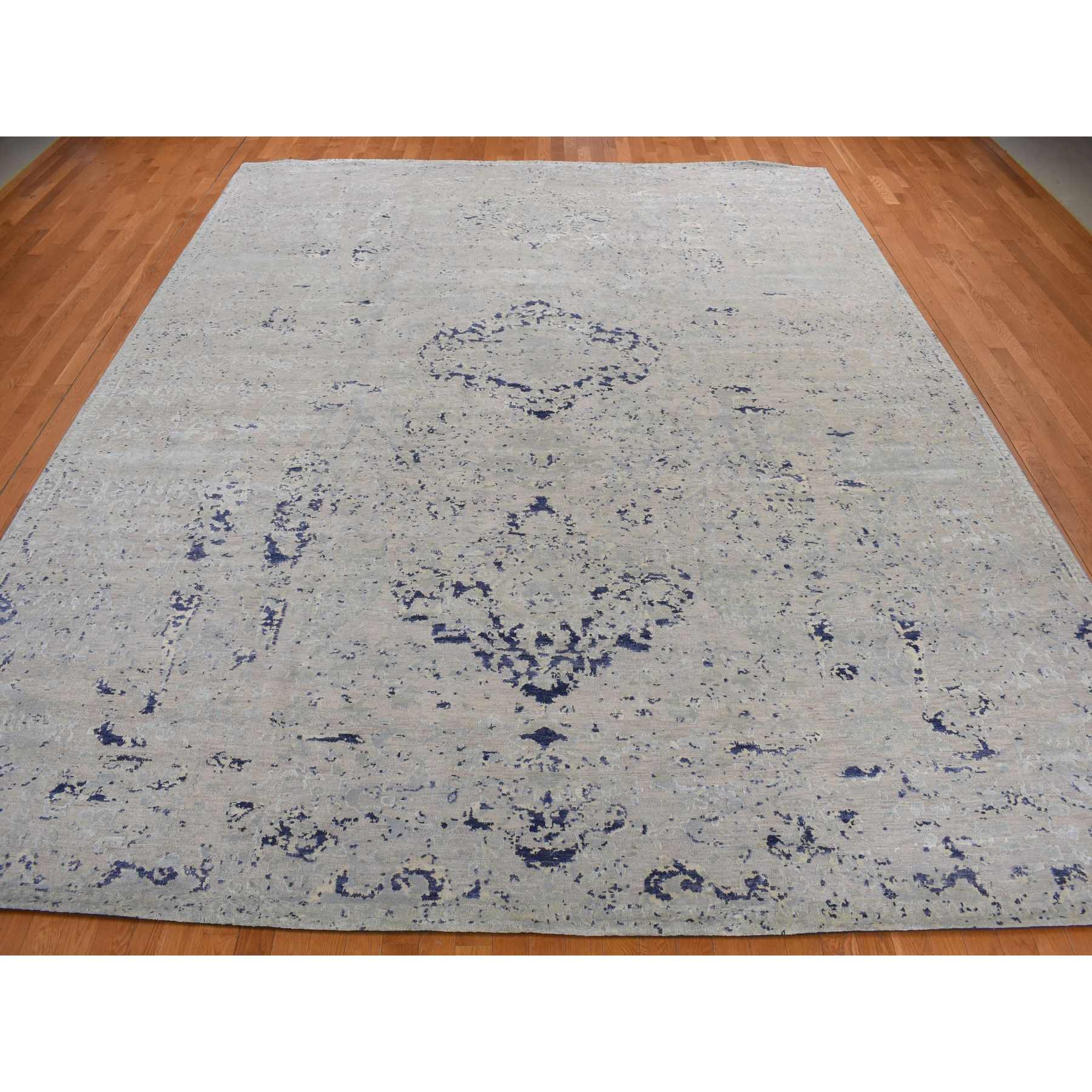 Transitional-Hand-Knotted-Rug-390005