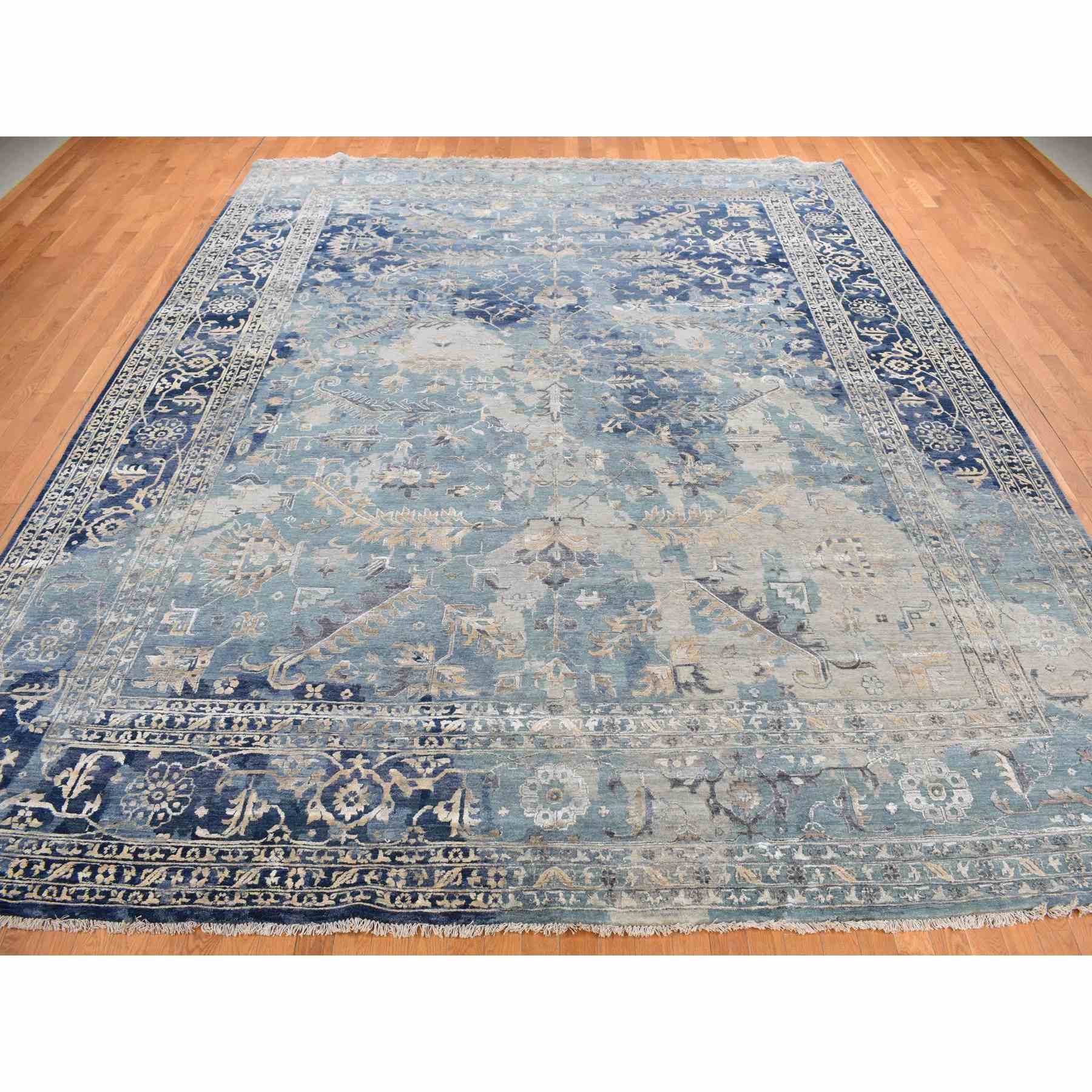 Transitional-Hand-Knotted-Rug-390030