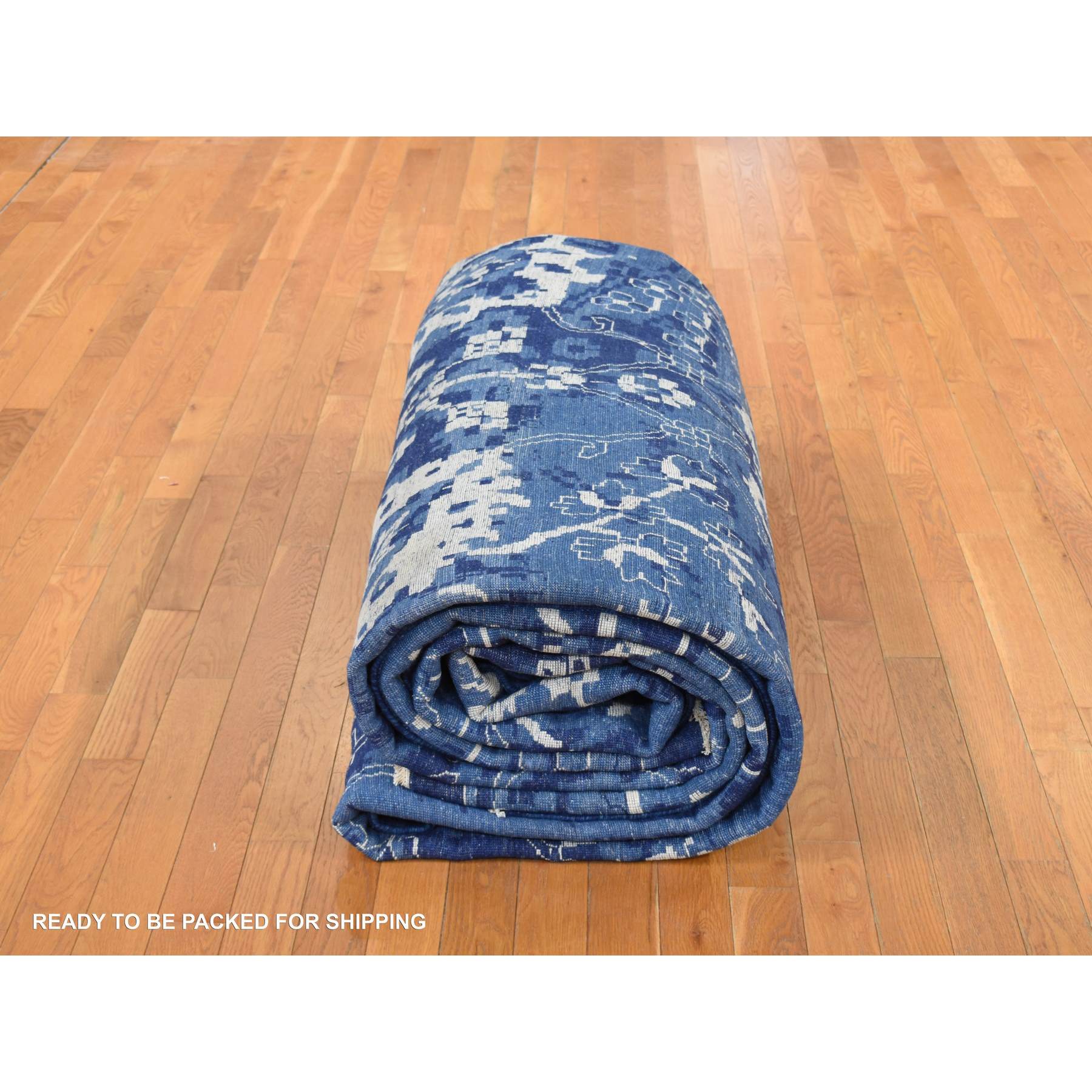 Transitional-Hand-Knotted-Rug-390070