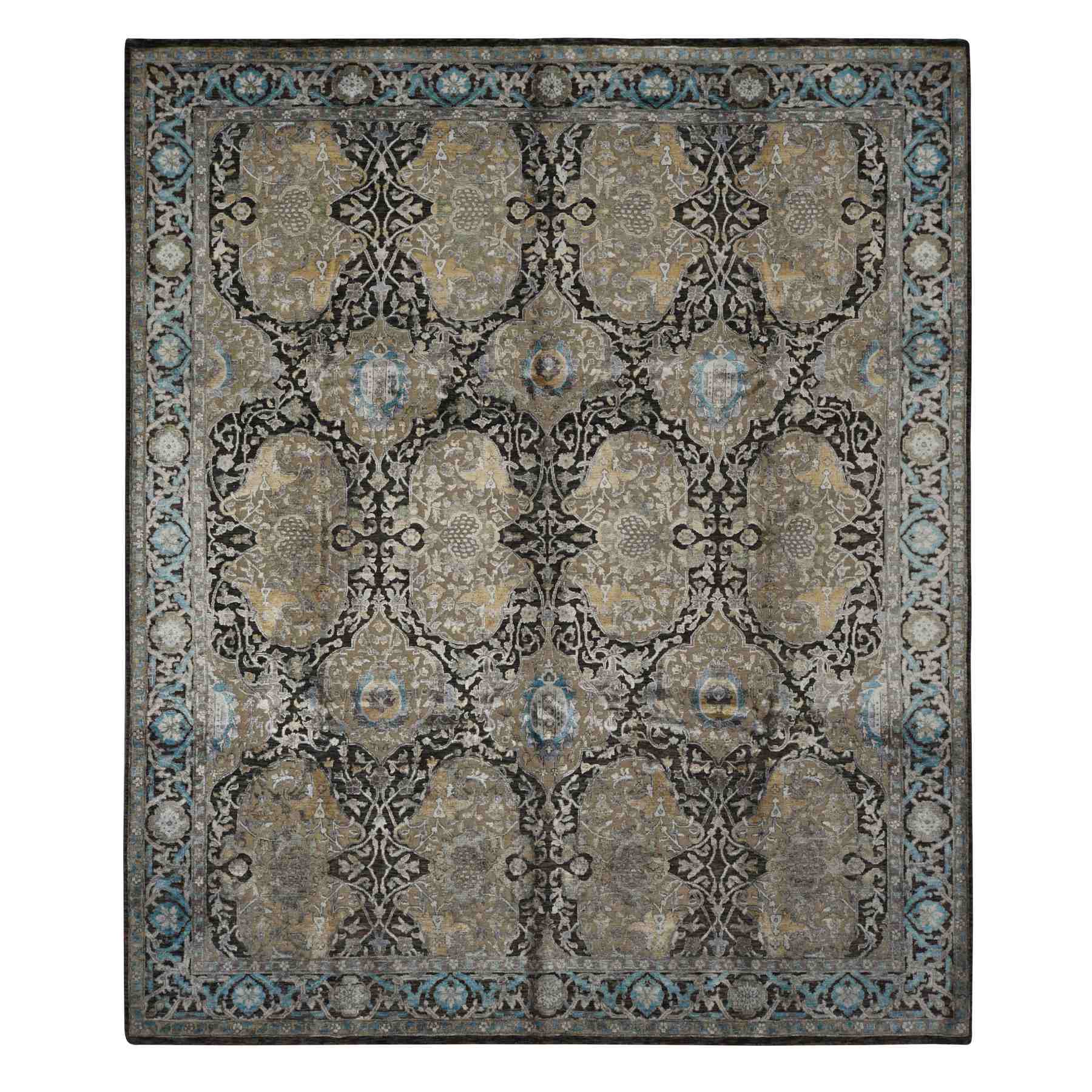 Transitional-Hand-Knotted-Rug-390700