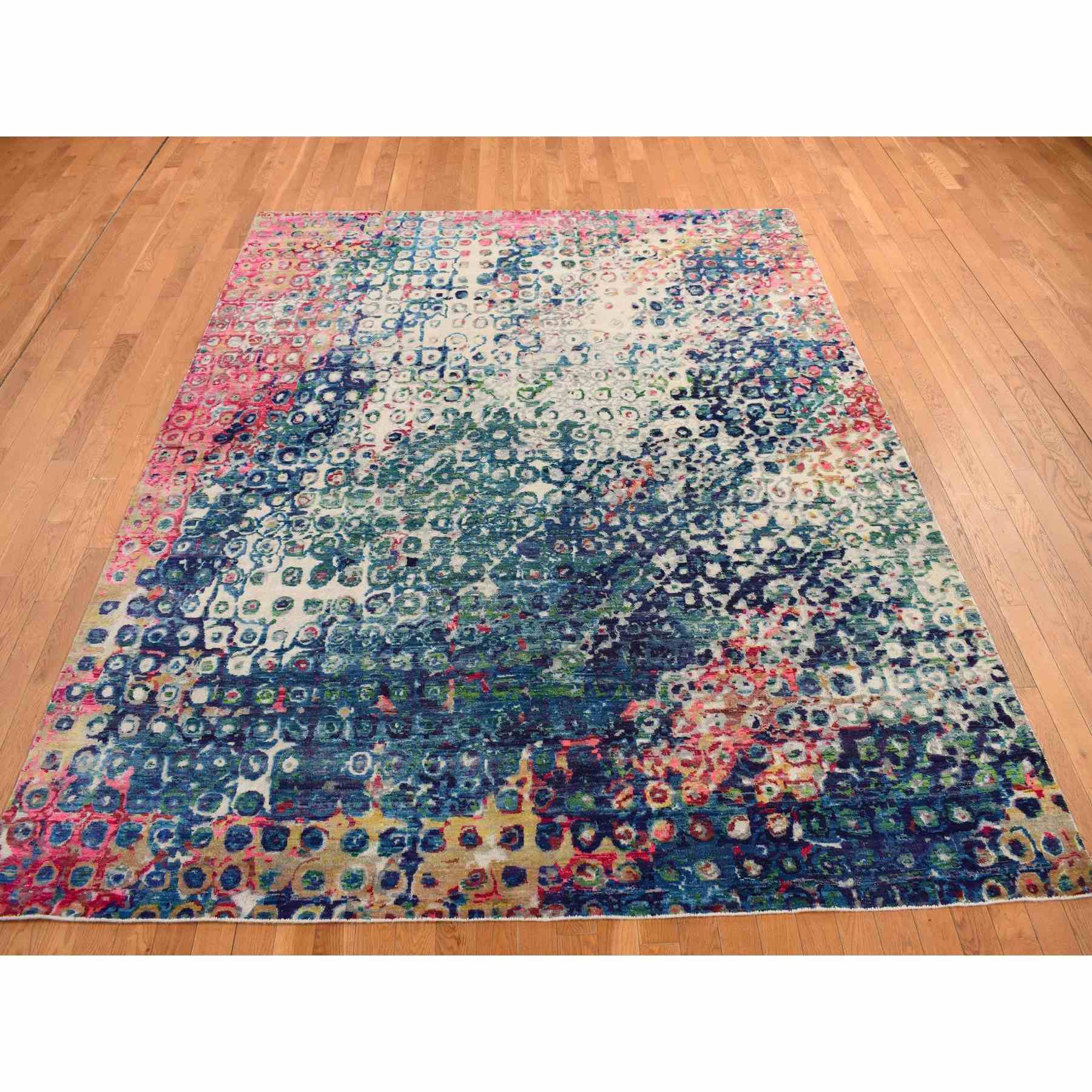 Transitional-Hand-Knotted-Rug-390780