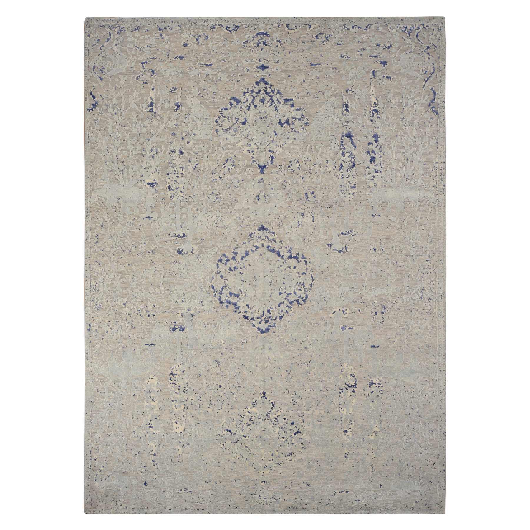 Transitional-Hand-Knotted-Rug-390790
