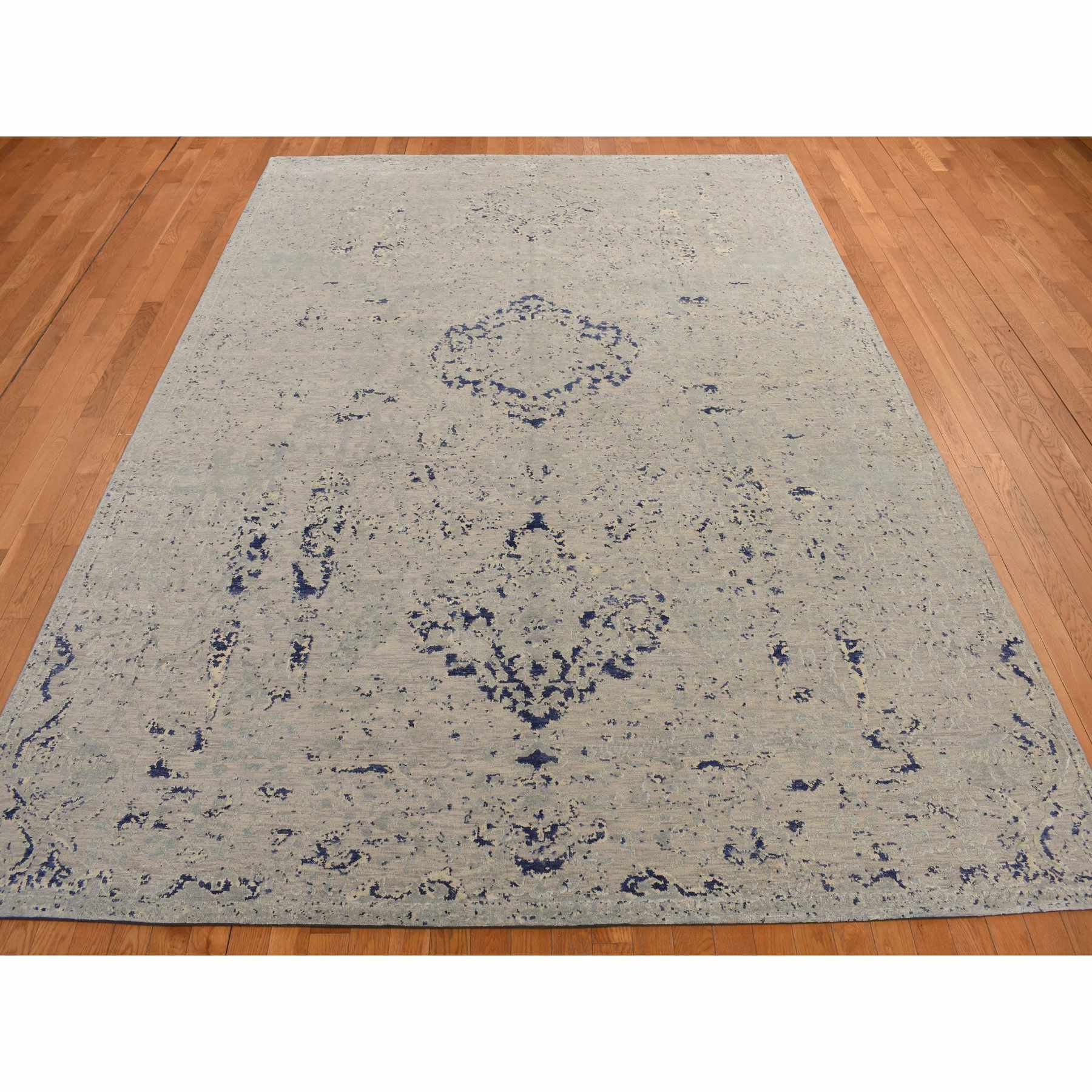 Transitional-Hand-Knotted-Rug-390790