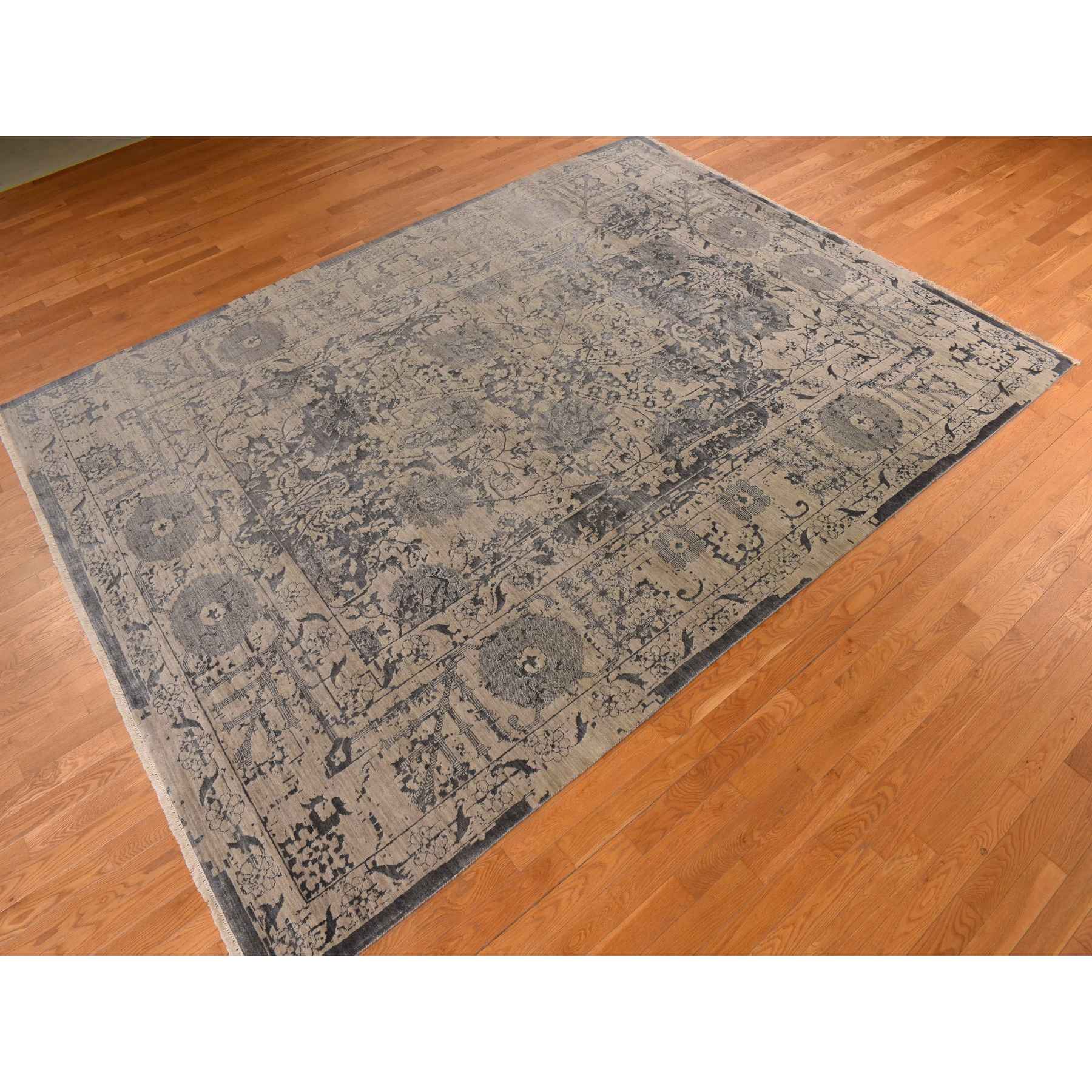 Transitional-Hand-Knotted-Rug-391440