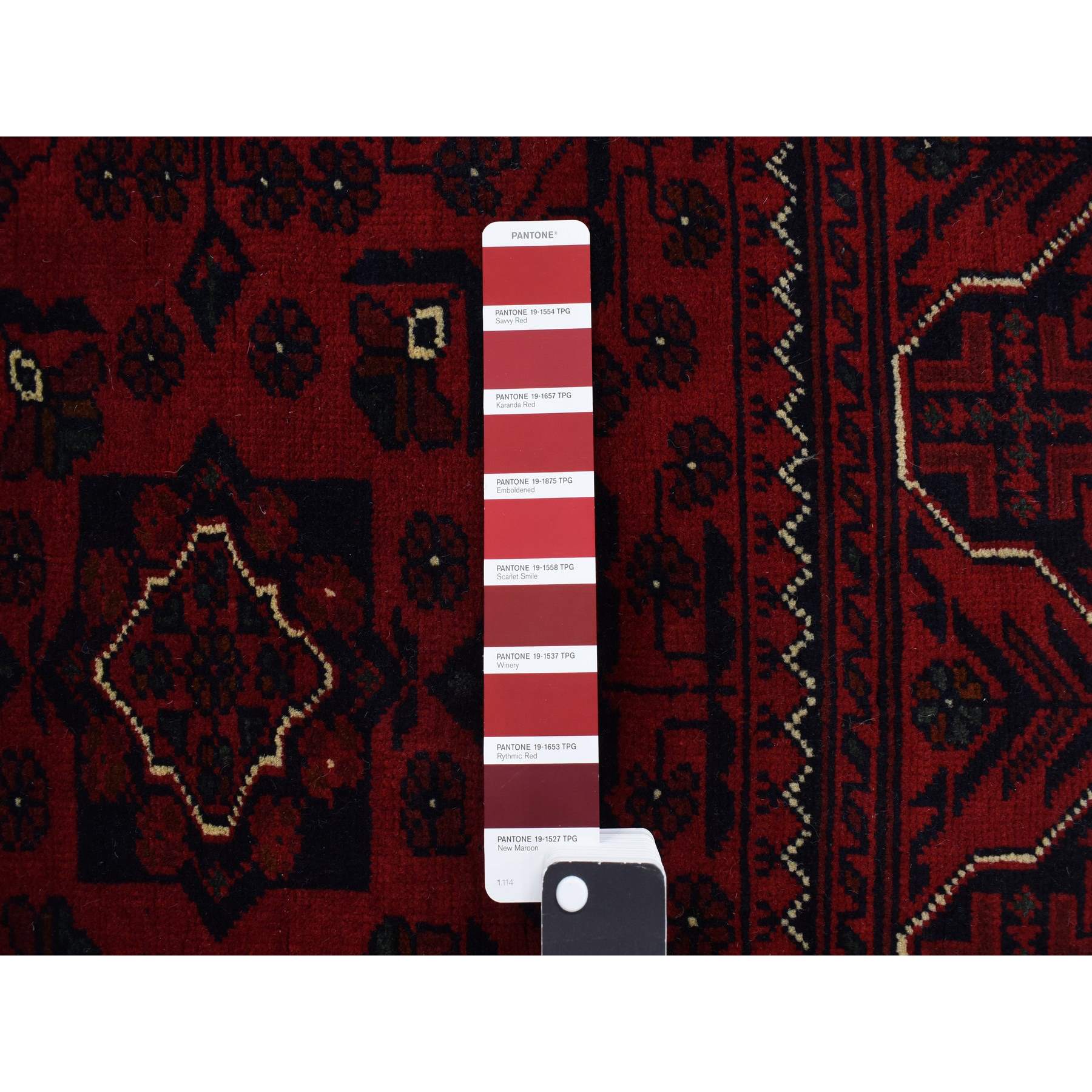 Tribal-Geometric-Hand-Knotted-Rug-390455