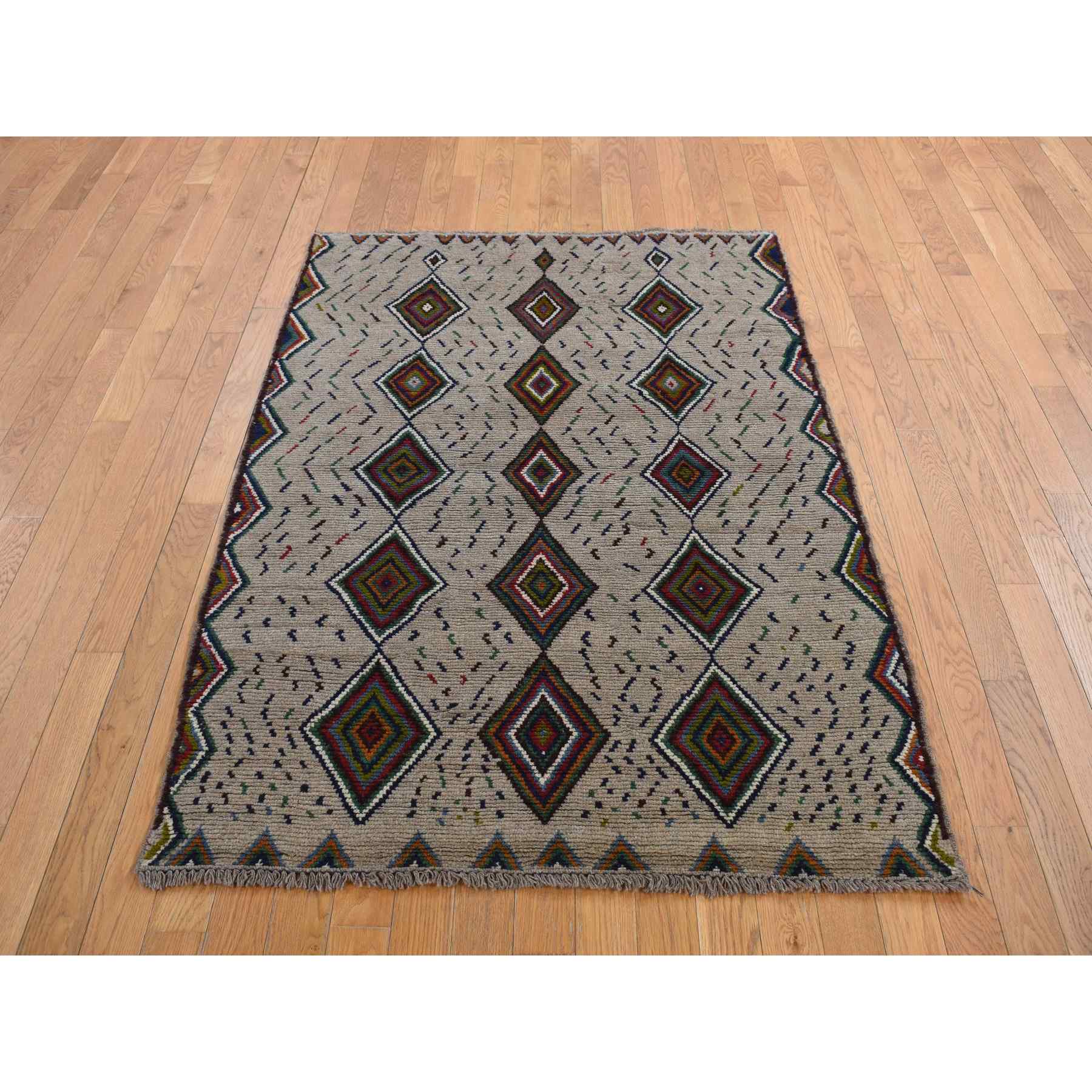 Tribal-Geometric-Hand-Knotted-Rug-390705