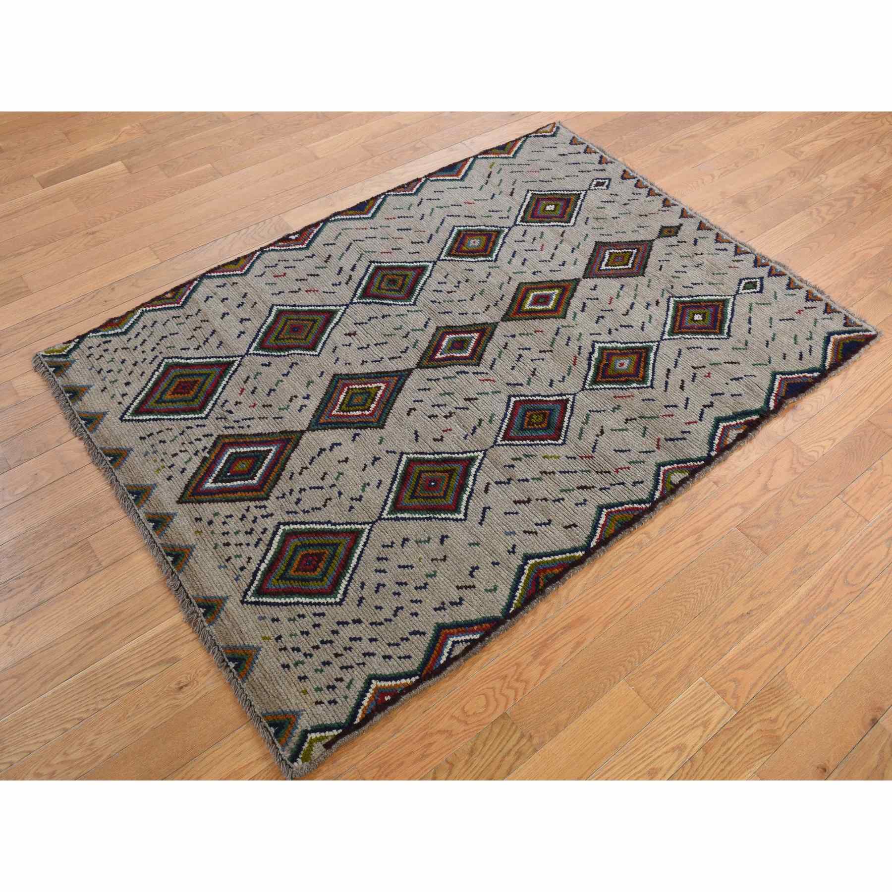 Tribal-Geometric-Hand-Knotted-Rug-390705