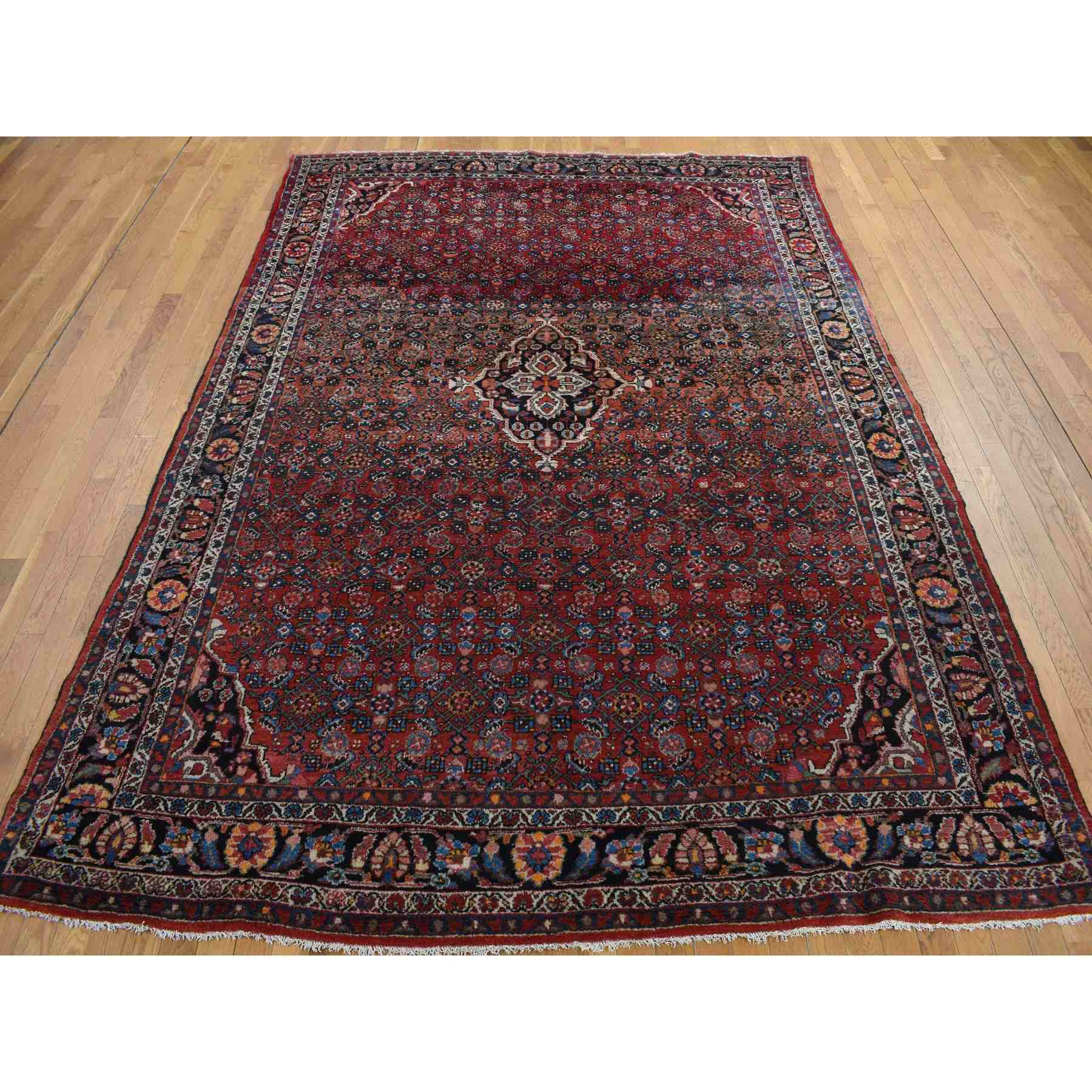 Tribal-Geometric-Hand-Knotted-Rug-390815