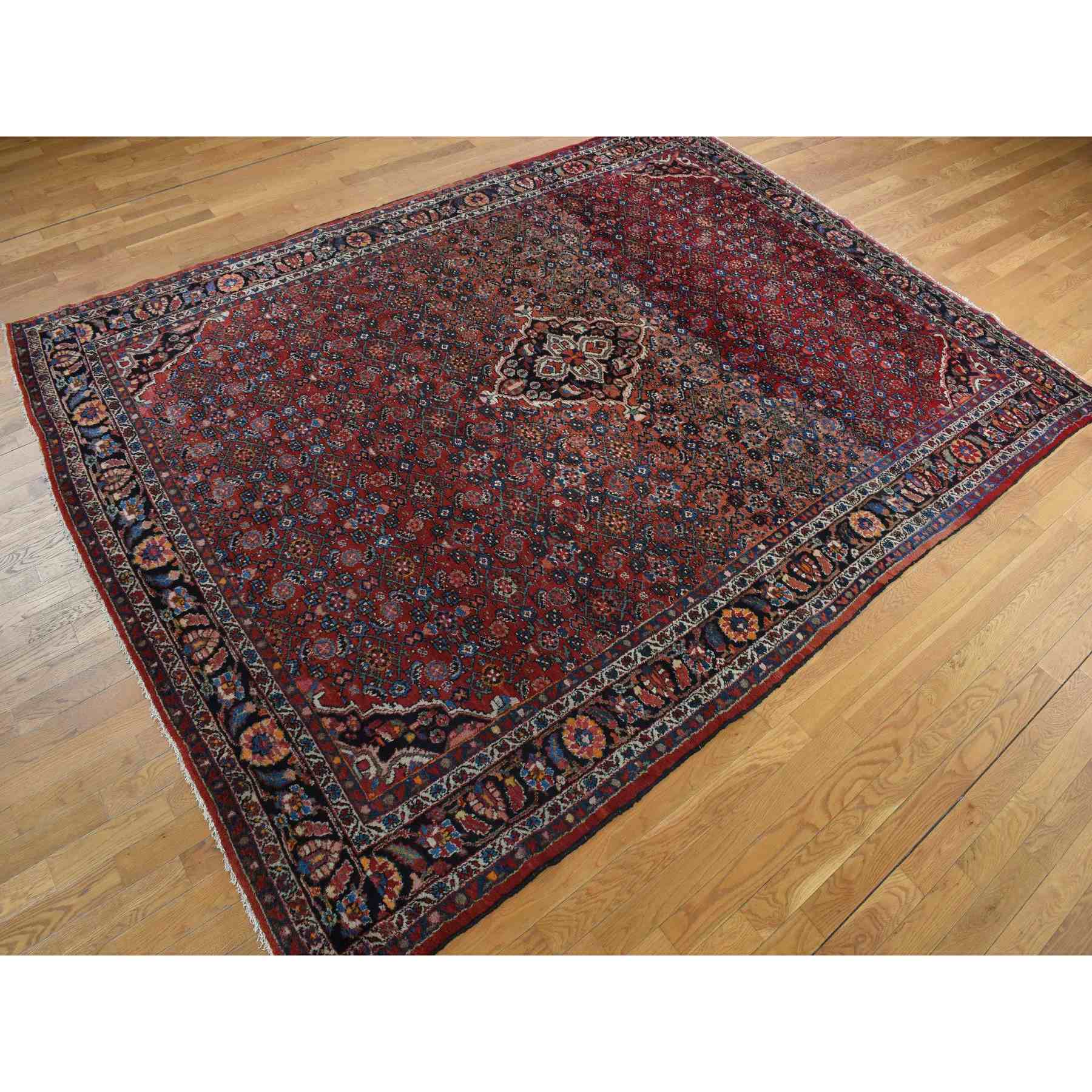 Tribal-Geometric-Hand-Knotted-Rug-390815