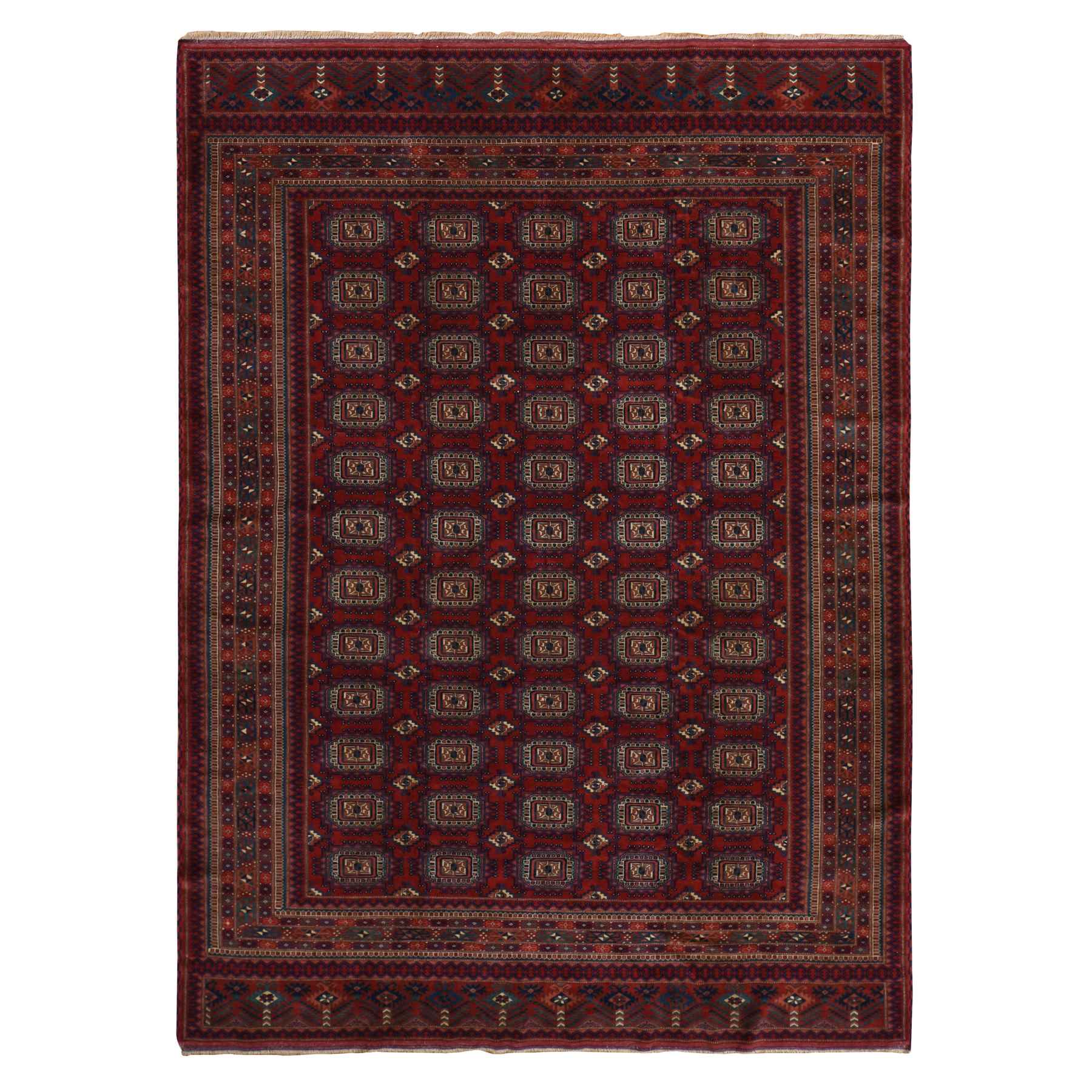 Tribal-Geometric-Hand-Knotted-Rug-391525