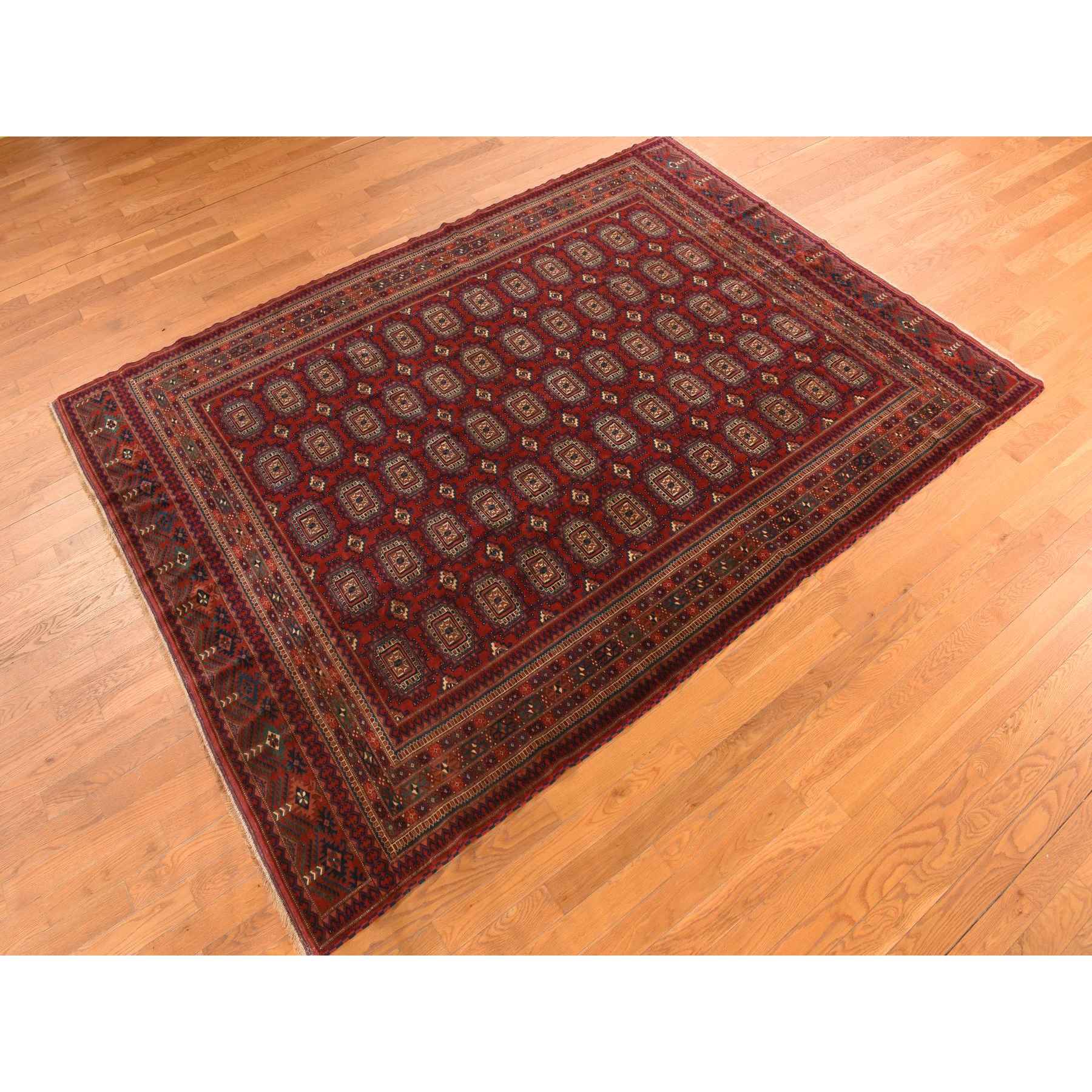 Tribal-Geometric-Hand-Knotted-Rug-391525