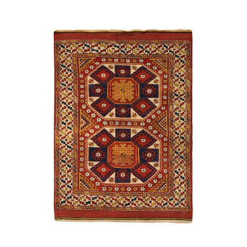 Vermilion Red, Antique Turkish Bergama in Excellent Condition, Full Pile and Soft, Sides and Ends Professionally Secured, Clean, 100% Wool, Hand Knotted, Wool Weft, Oriental Rug