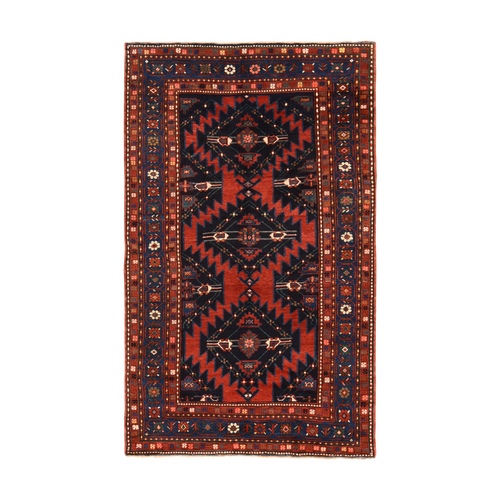 Chili Red, Antique Armenian Caucasian, 100% Wool, Hand Knotted, Full Pile and Clean, Oriental 