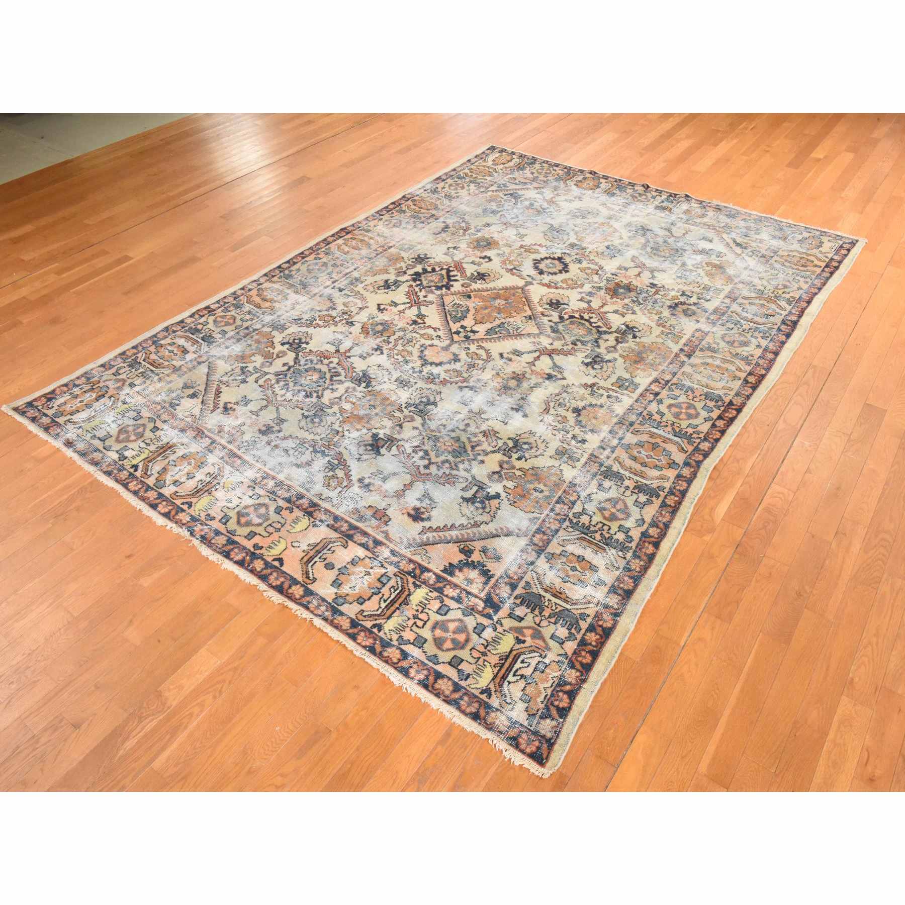 Antique-Hand-Knotted-Rug-392700