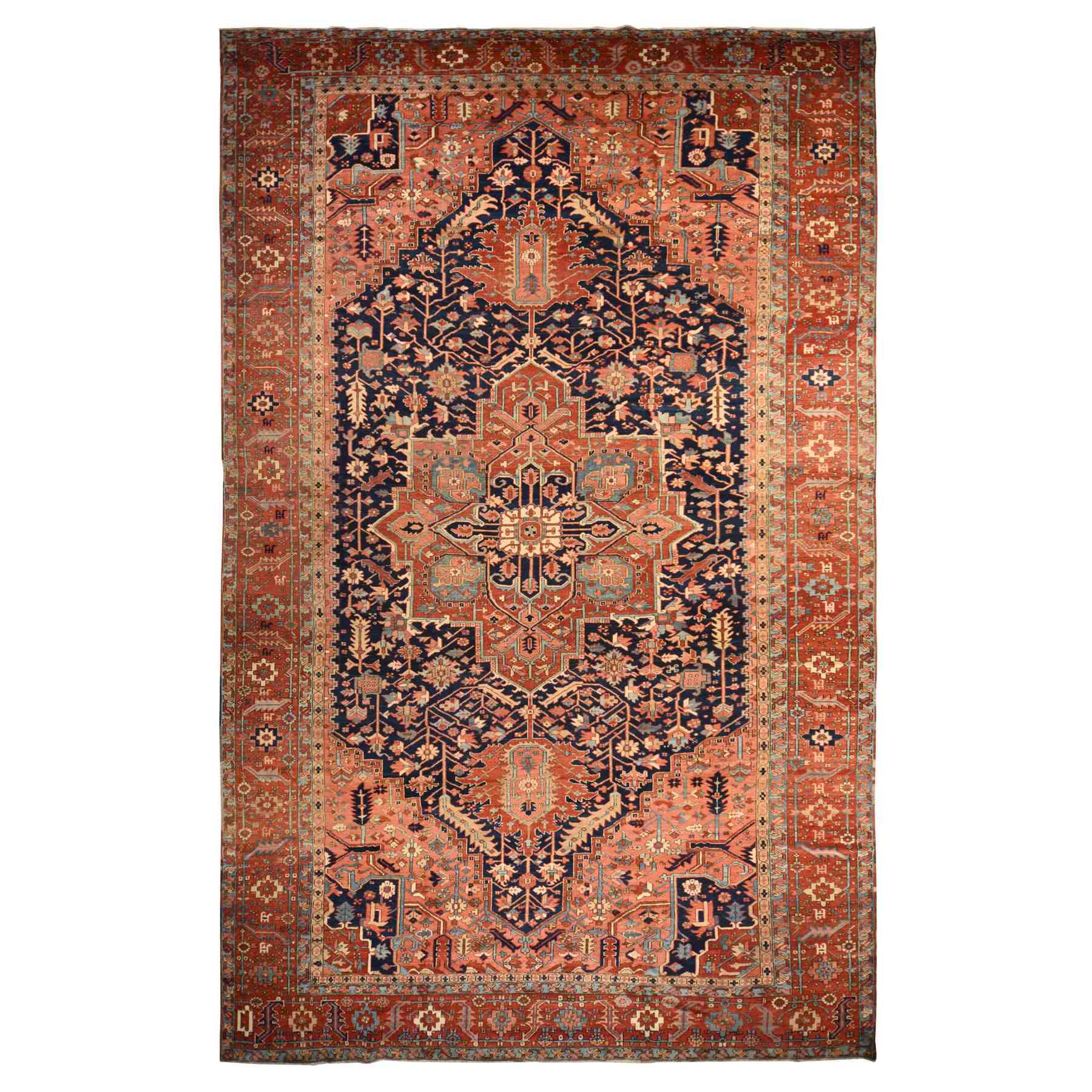 Antique-Hand-Knotted-Rug-393015