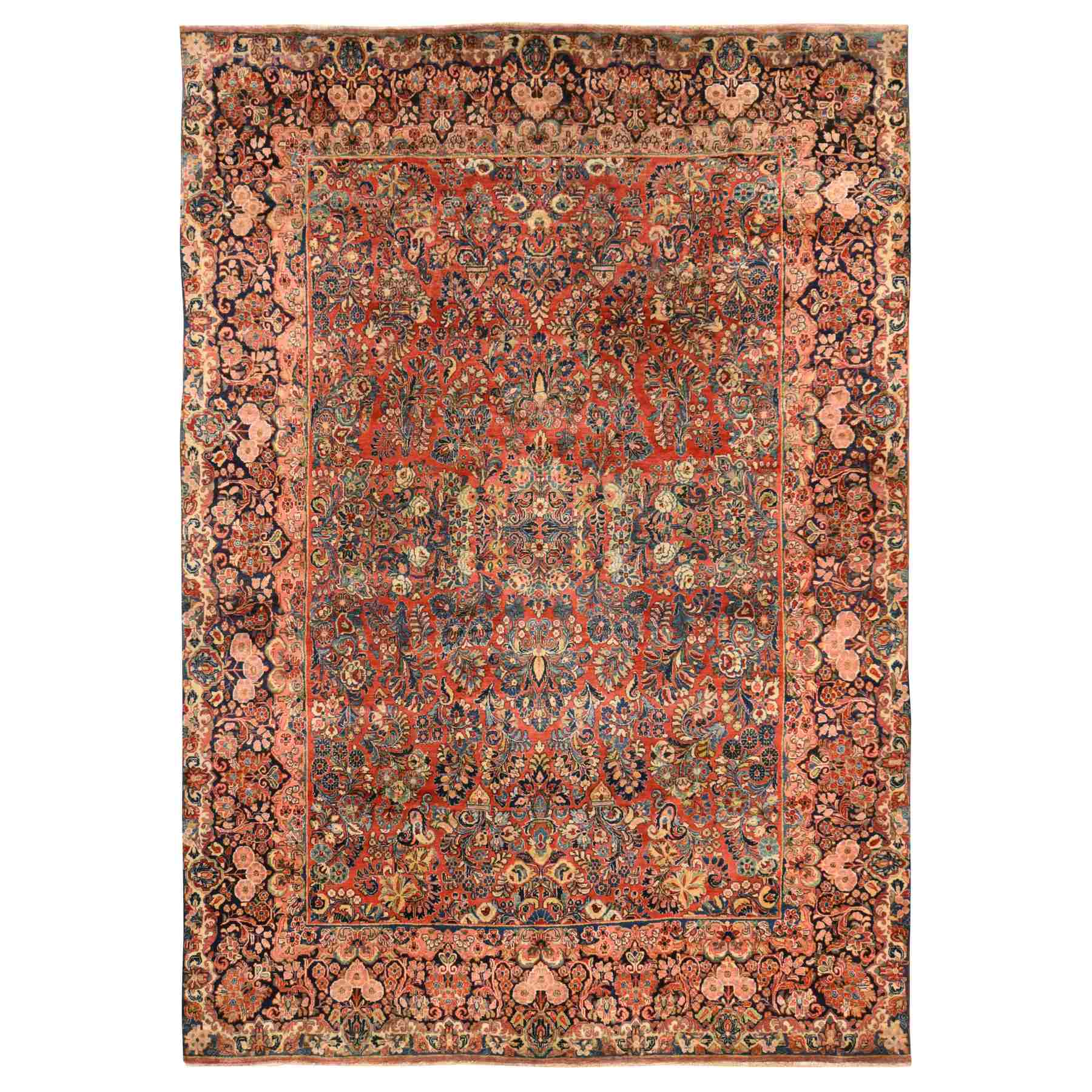 Antique-Hand-Knotted-Rug-393025