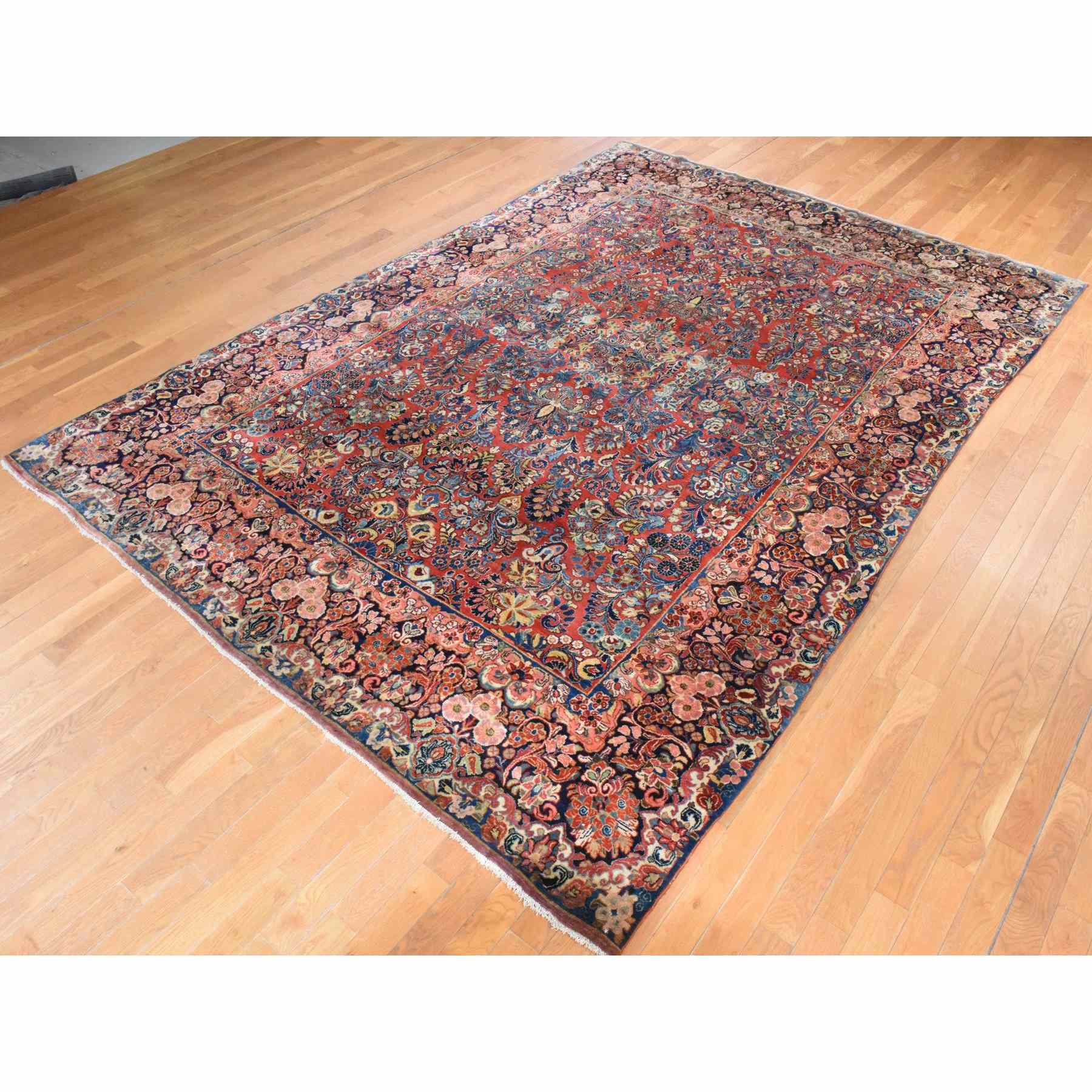 Antique-Hand-Knotted-Rug-393025