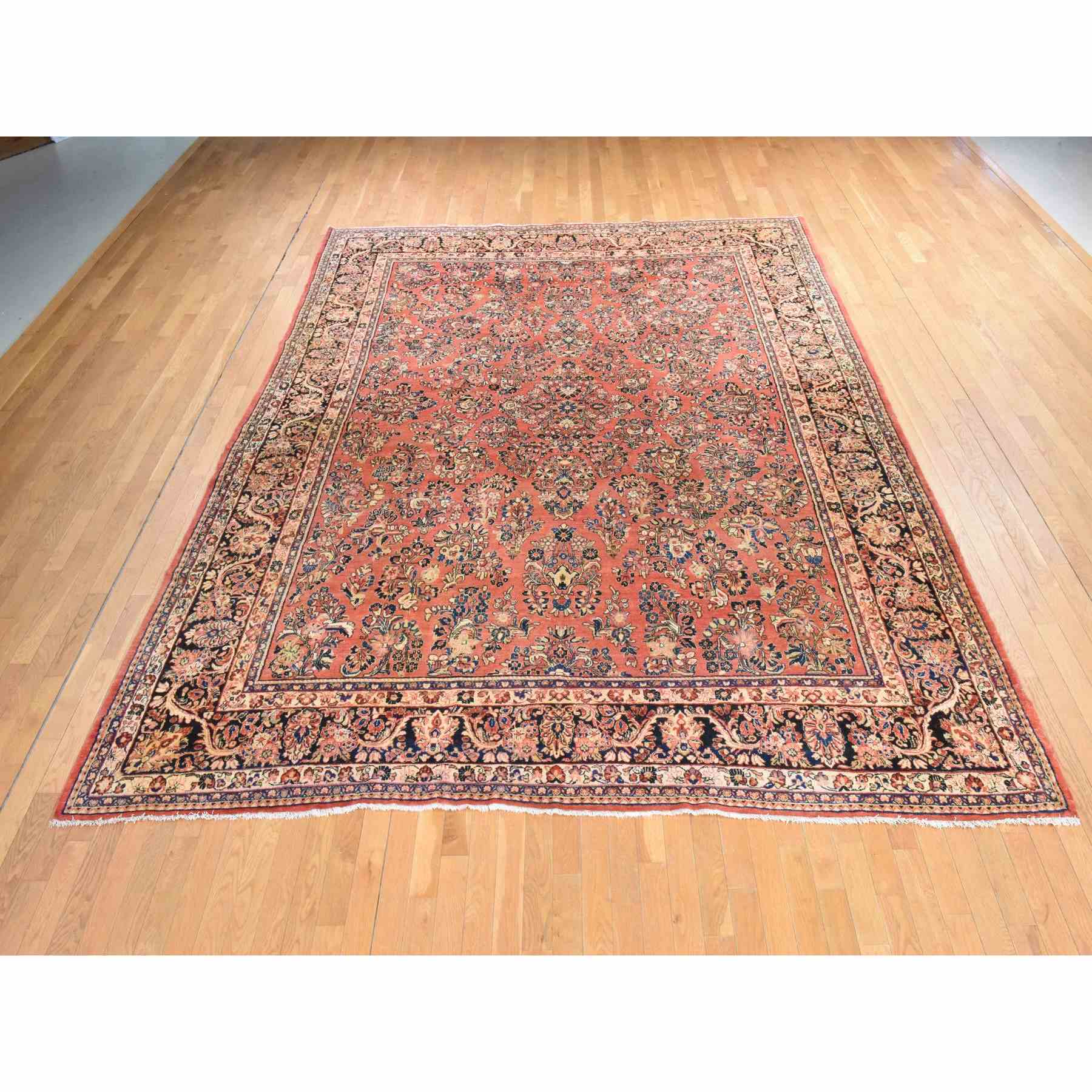 Antique-Hand-Knotted-Rug-393030