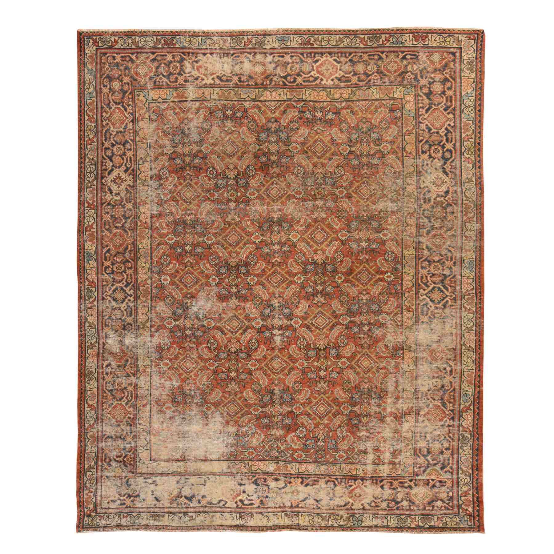 Antique-Hand-Knotted-Rug-393040