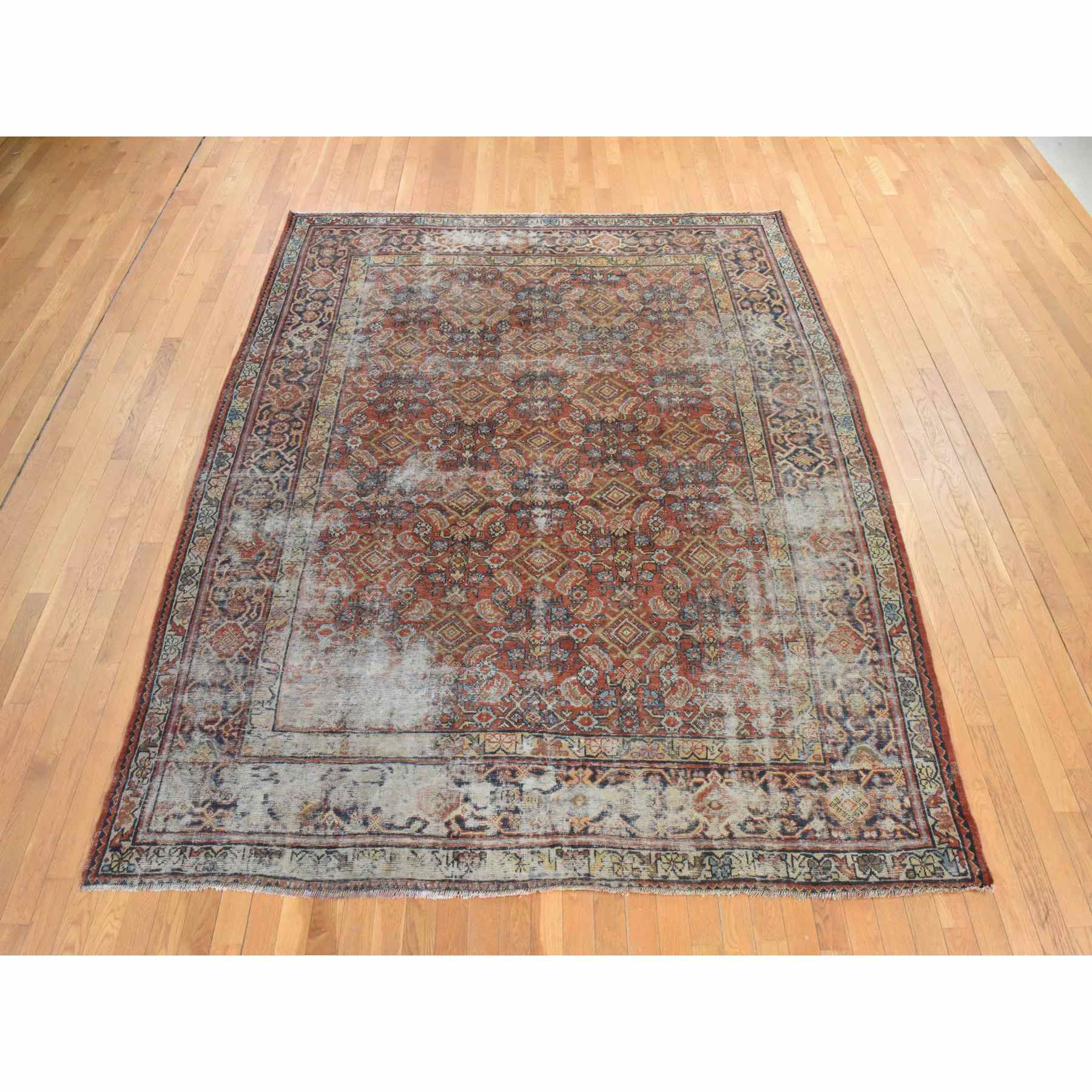 Antique-Hand-Knotted-Rug-393040
