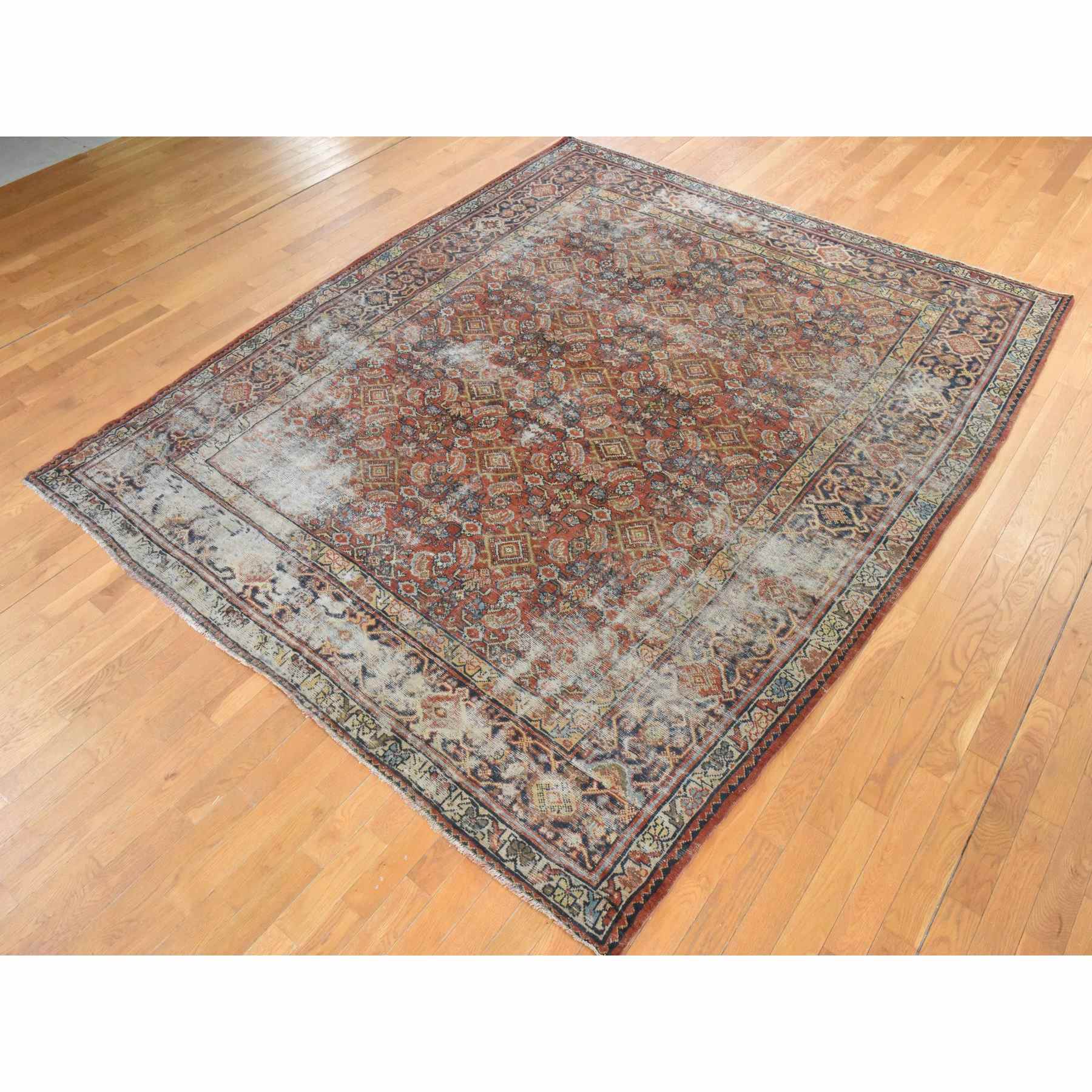 Antique-Hand-Knotted-Rug-393040