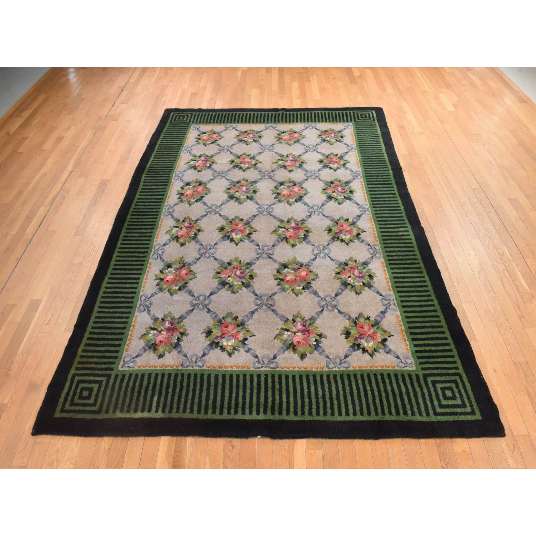 Antique-Hand-Knotted-Rug-393085