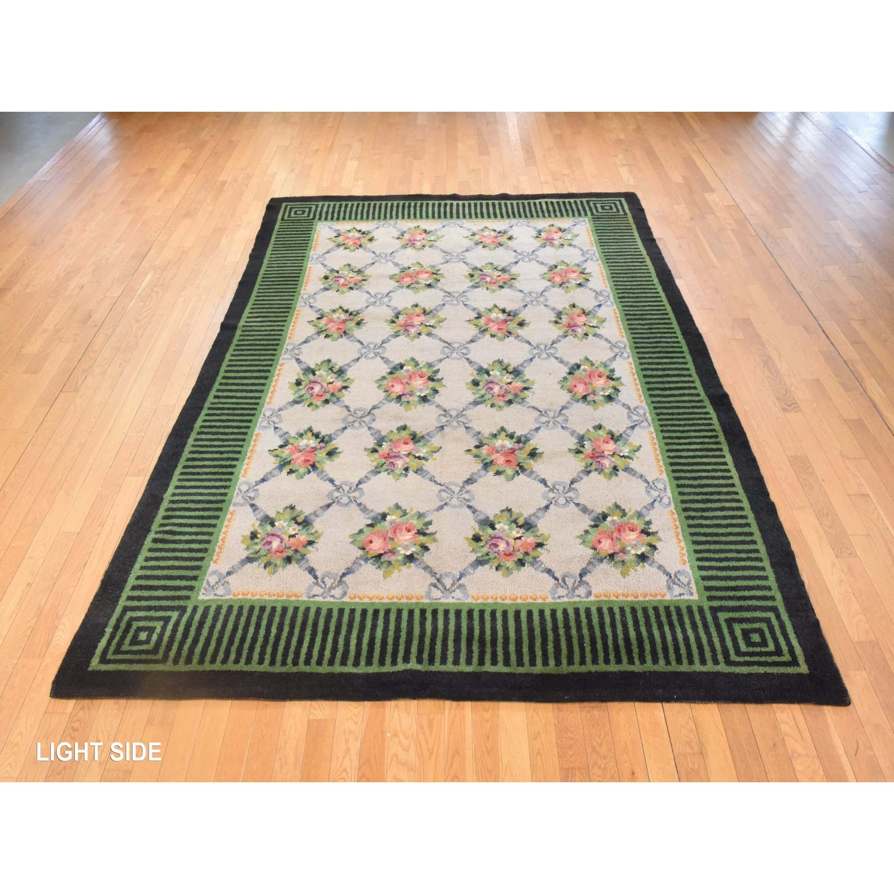 Antique-Hand-Knotted-Rug-393085
