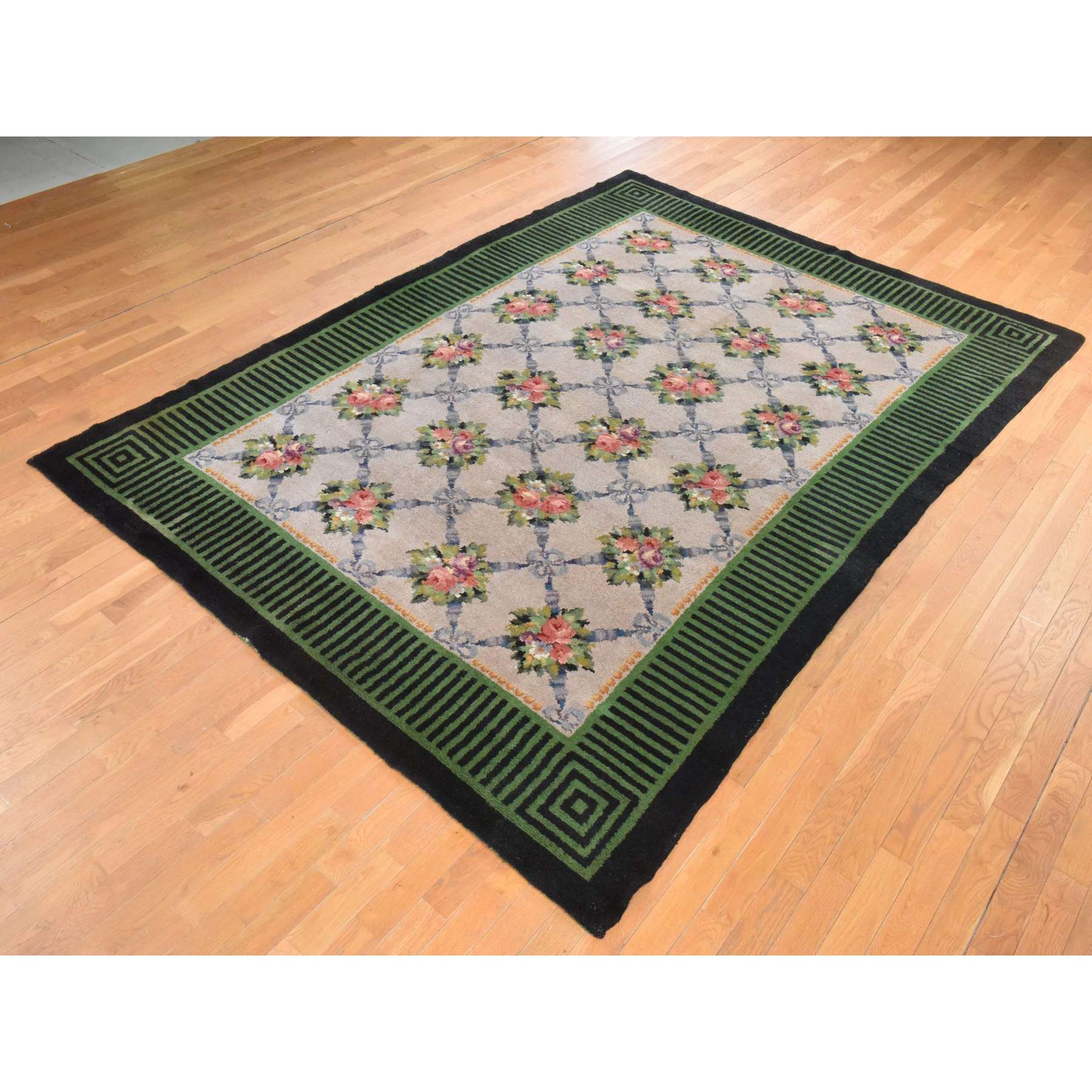 Antique-Hand-Knotted-Rug-393085