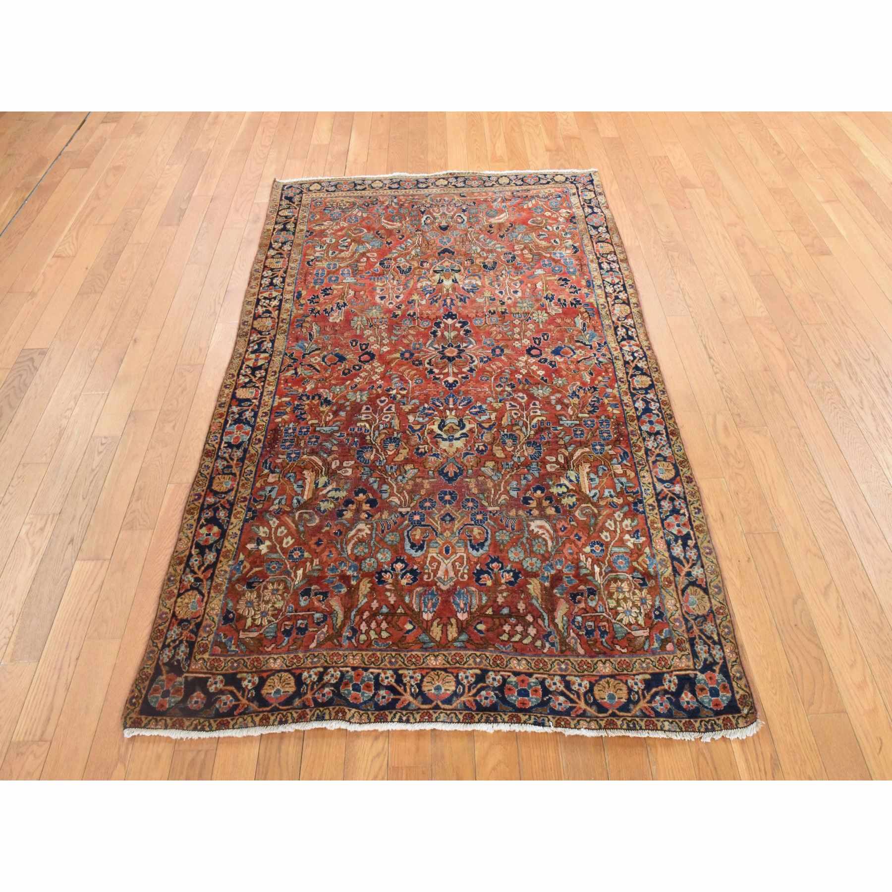 Antique-Hand-Knotted-Rug-393090