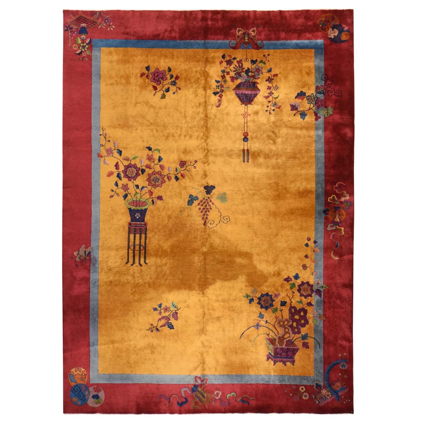 Antique-Hand-Knotted-Rug-393150