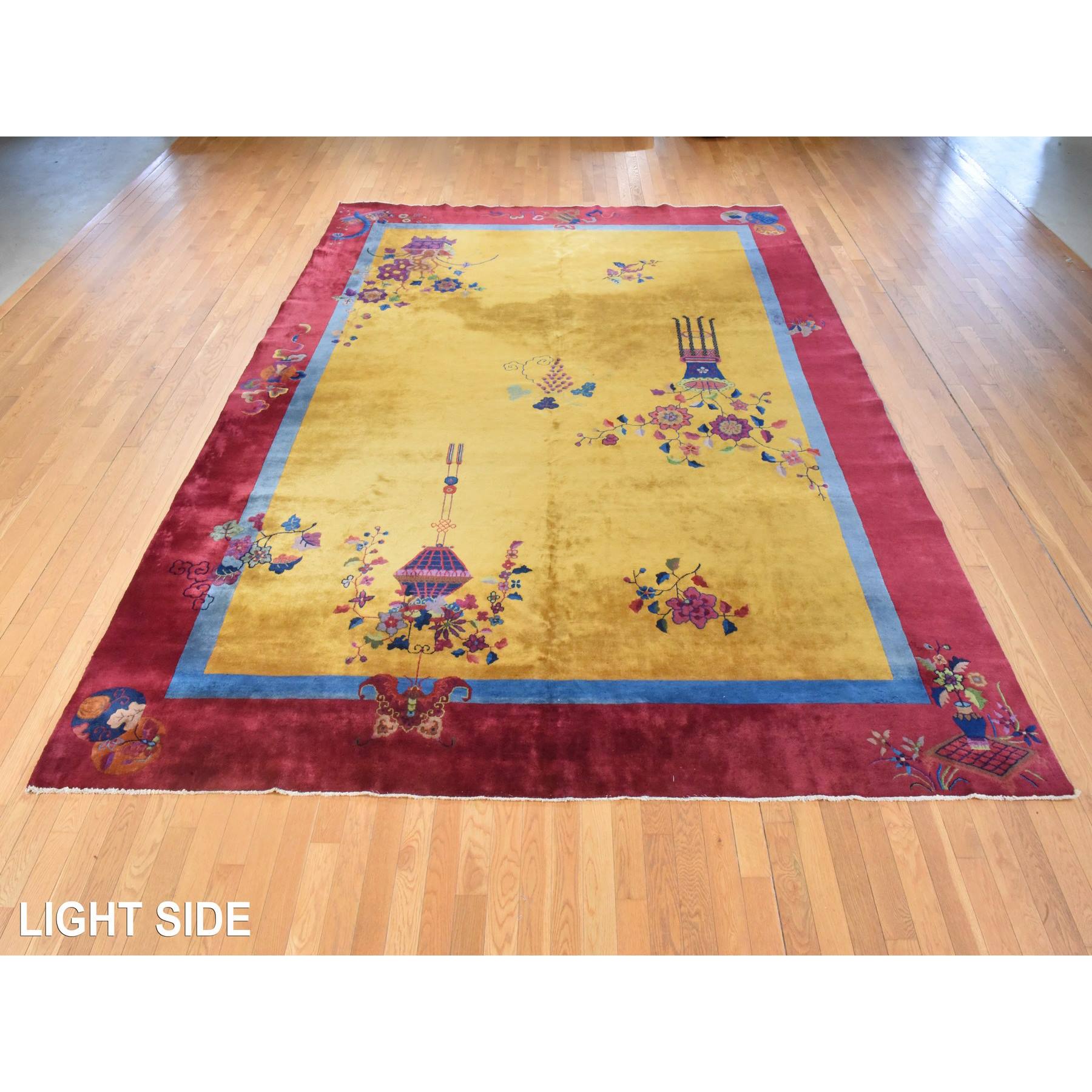 Antique-Hand-Knotted-Rug-393150