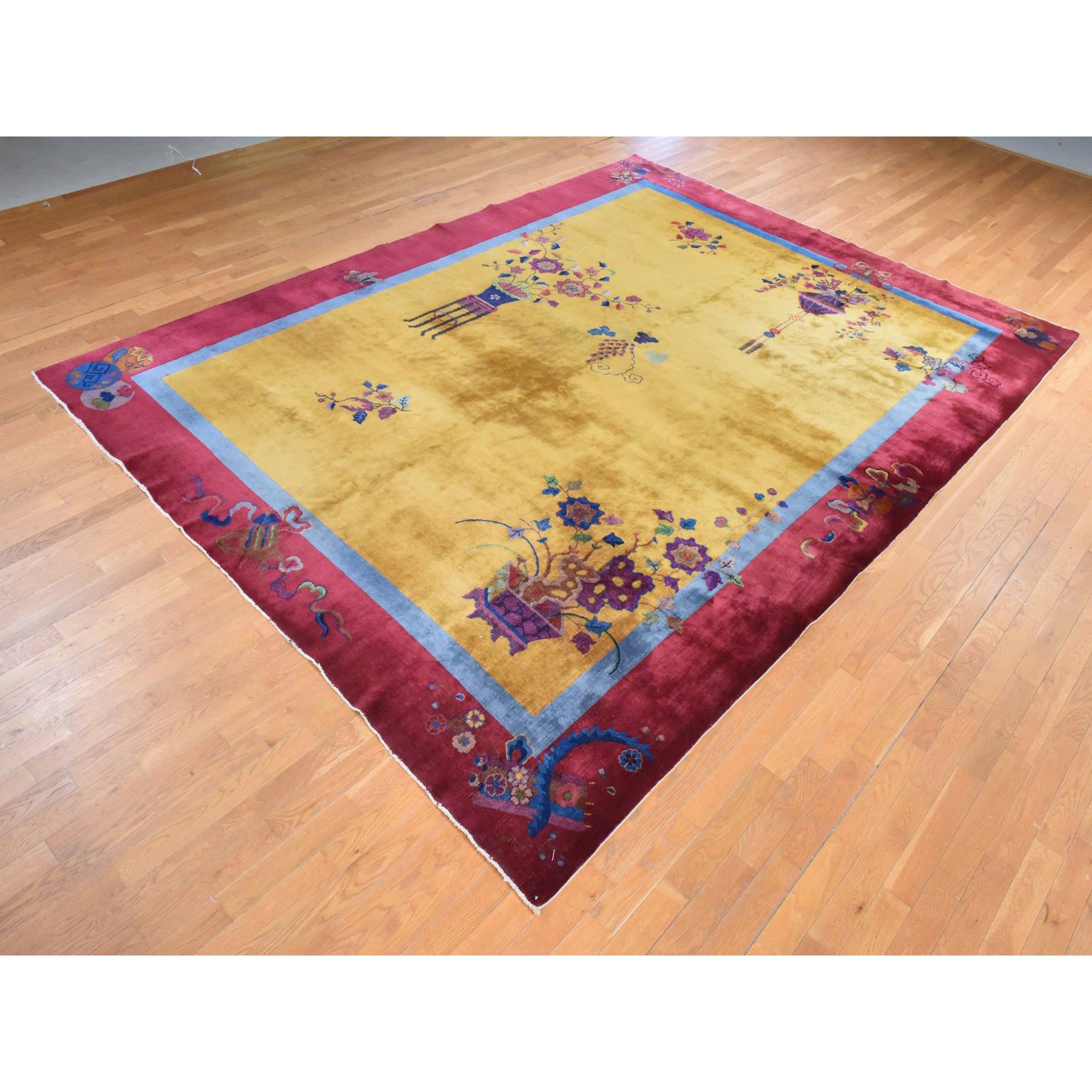 Antique-Hand-Knotted-Rug-393150