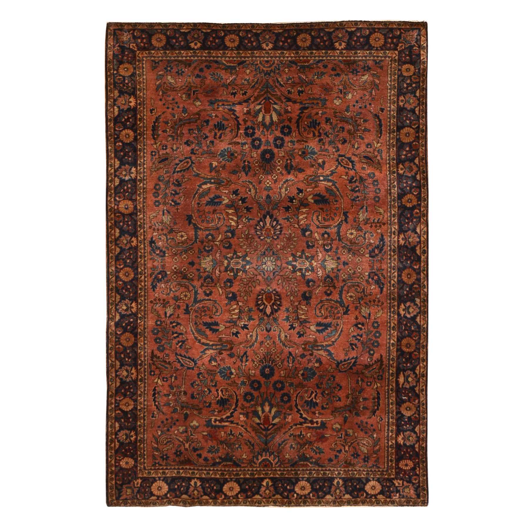 Antique-Hand-Knotted-Rug-393165
