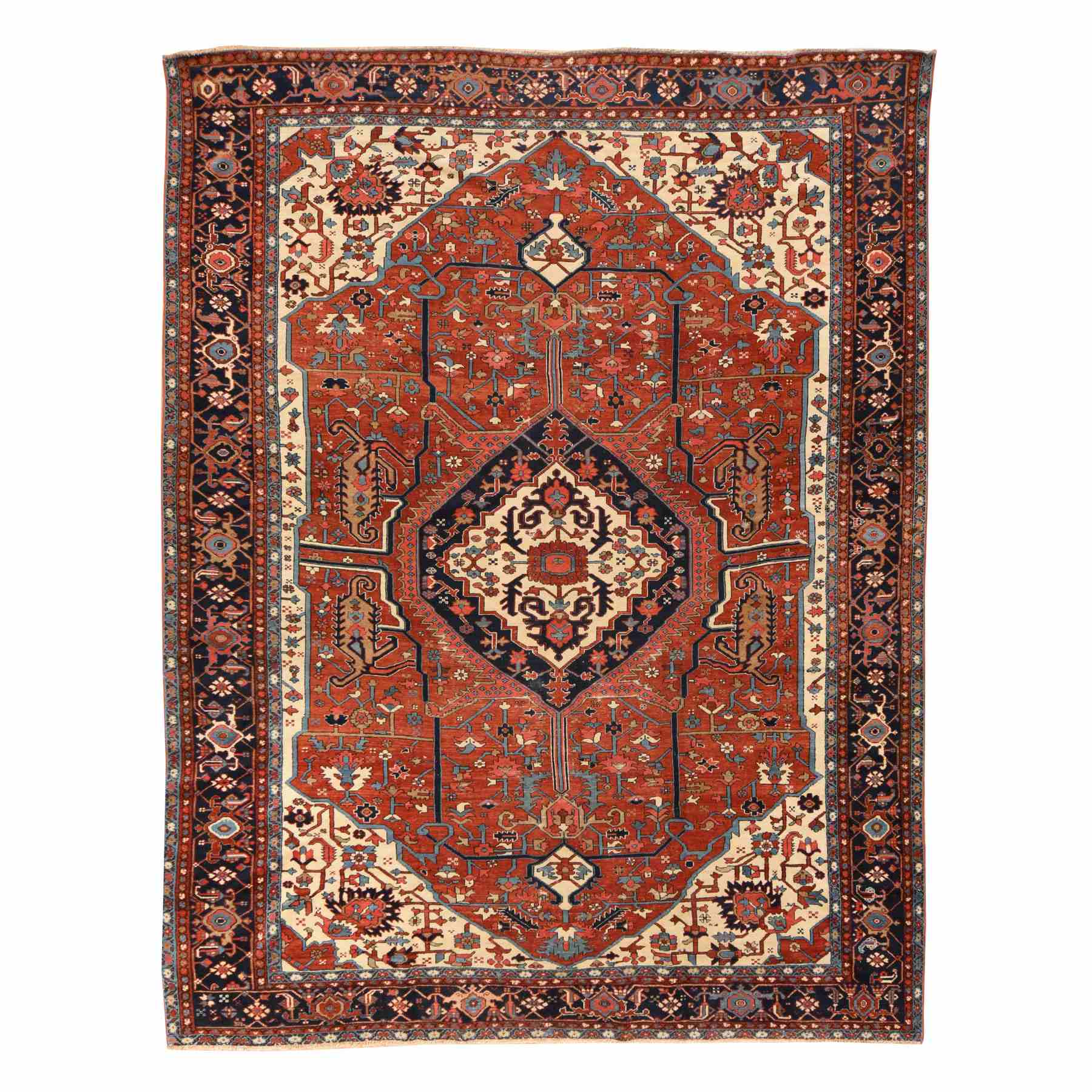 Antique-Hand-Knotted-Rug-393190
