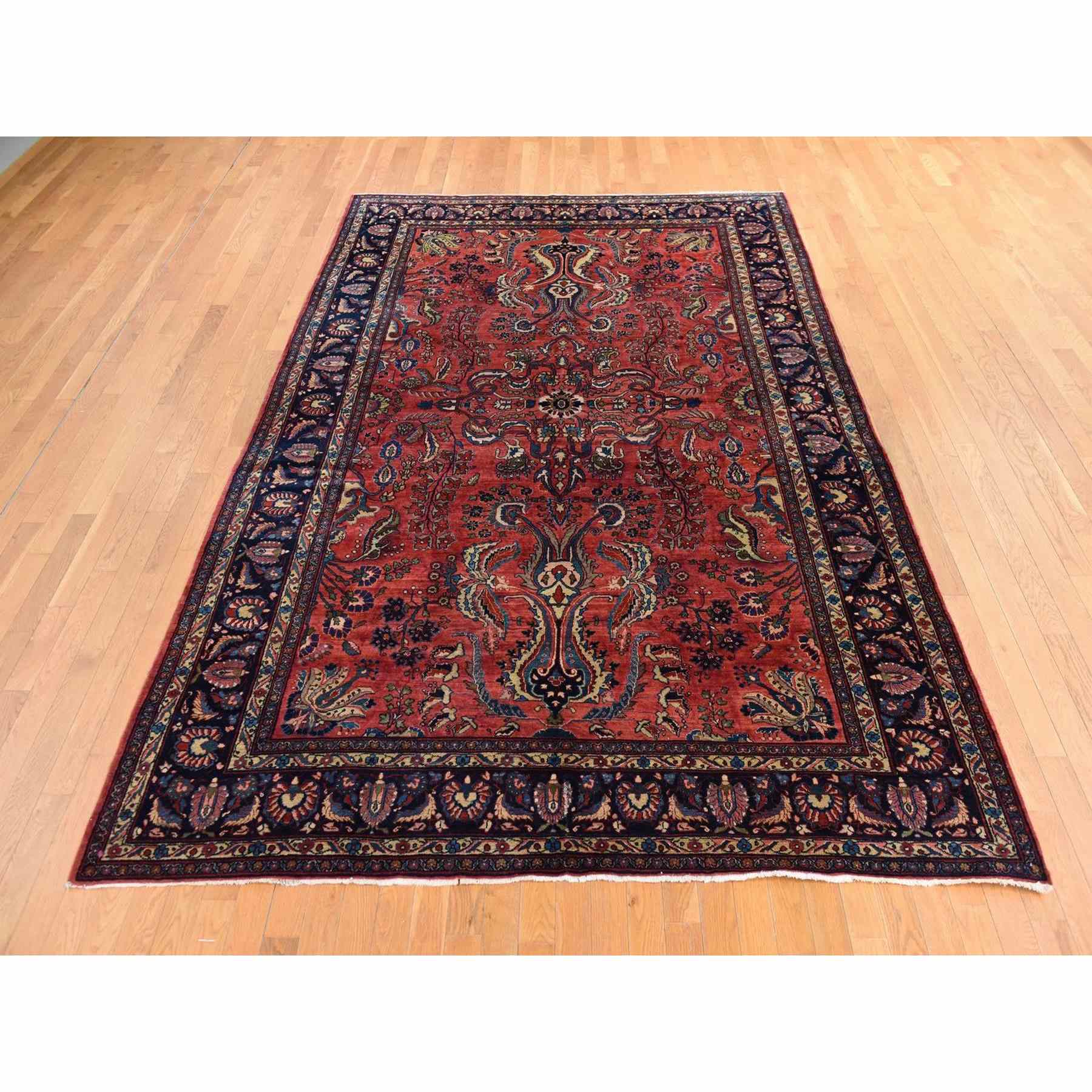 Antique-Hand-Knotted-Rug-393490
