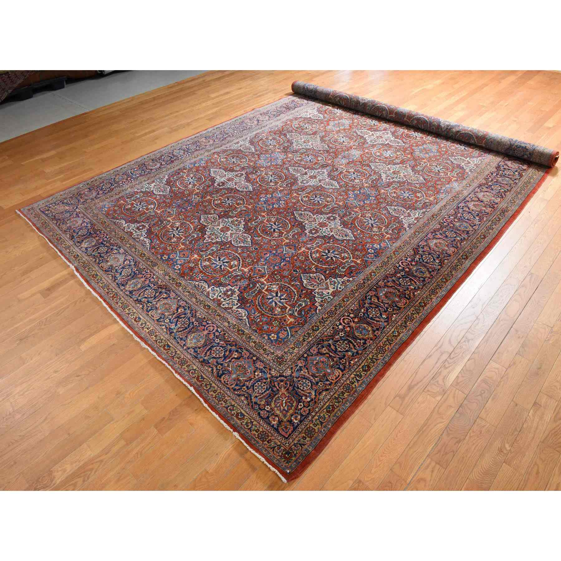 Antique-Hand-Knotted-Rug-394555