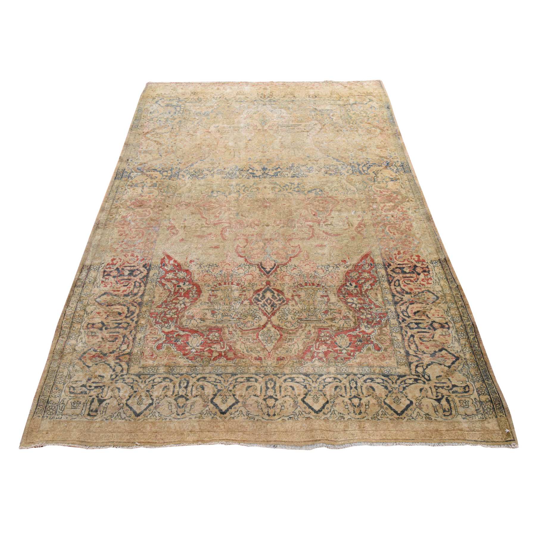 Antique-Hand-Knotted-Rug-394570