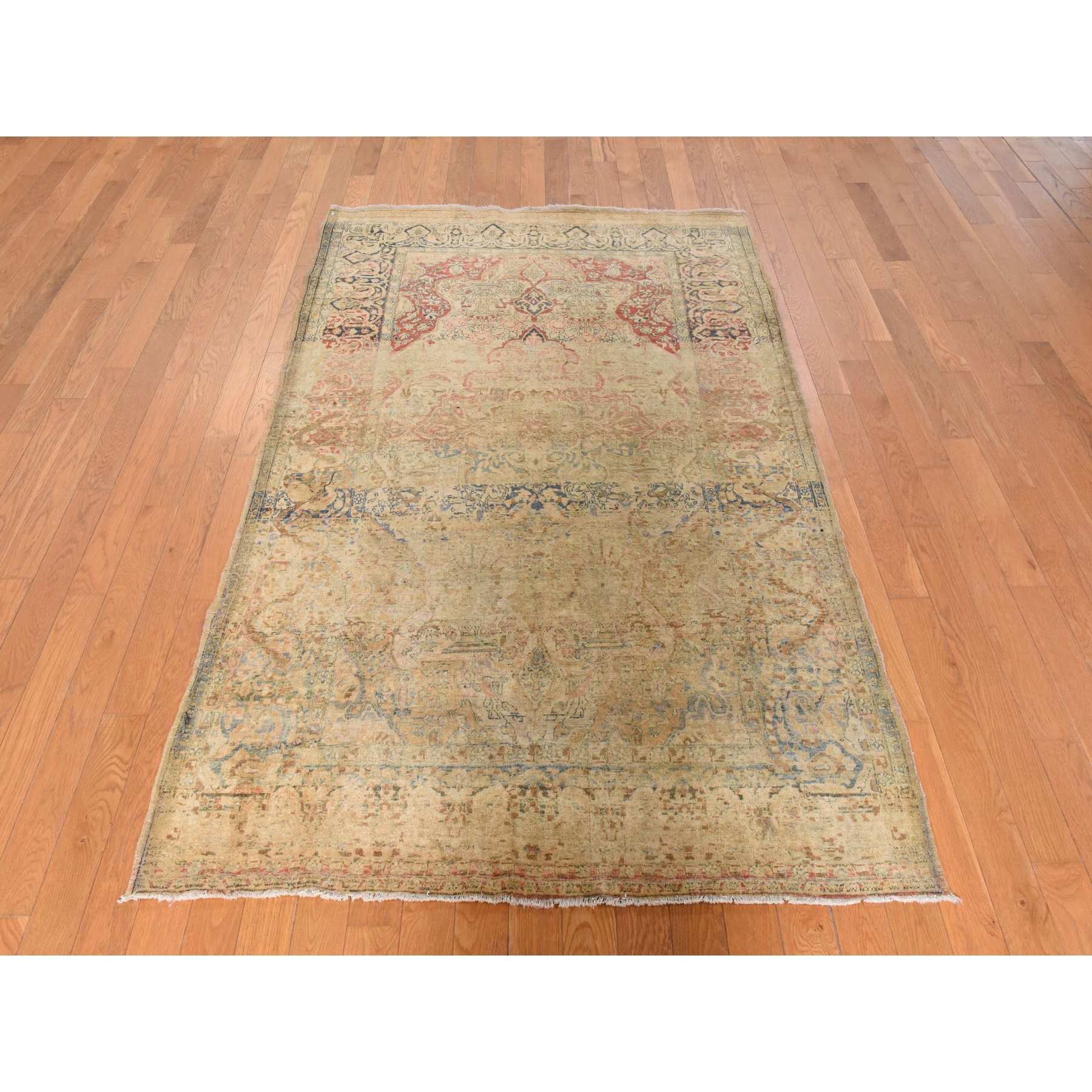 Antique-Hand-Knotted-Rug-394570