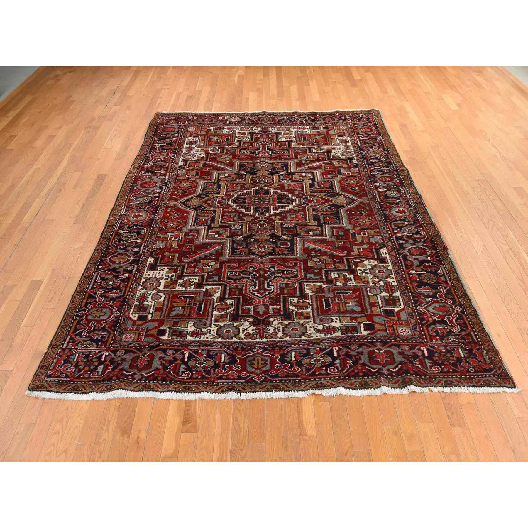 Heriz-Hand-Knotted-Rug-393605