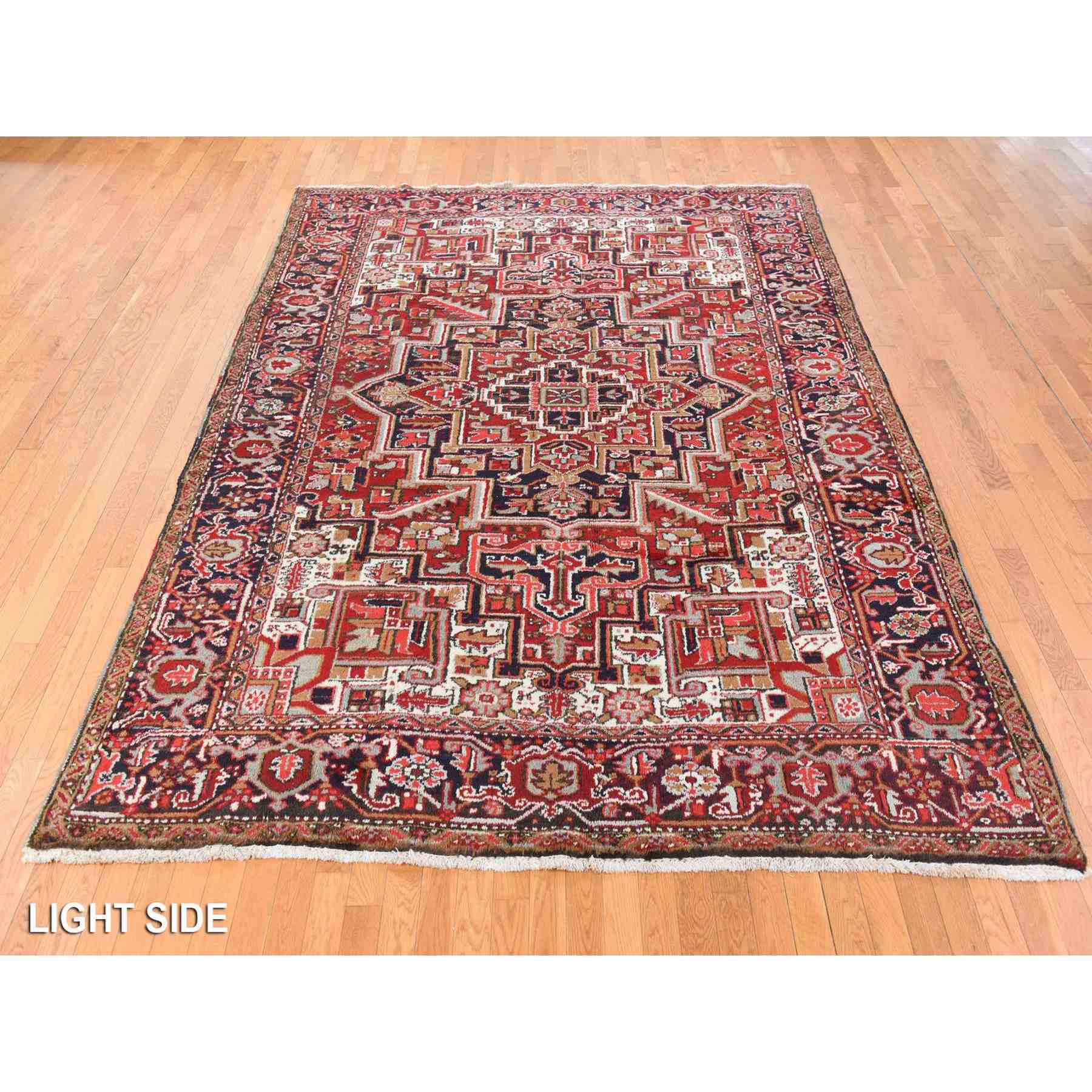 Heriz-Hand-Knotted-Rug-393605