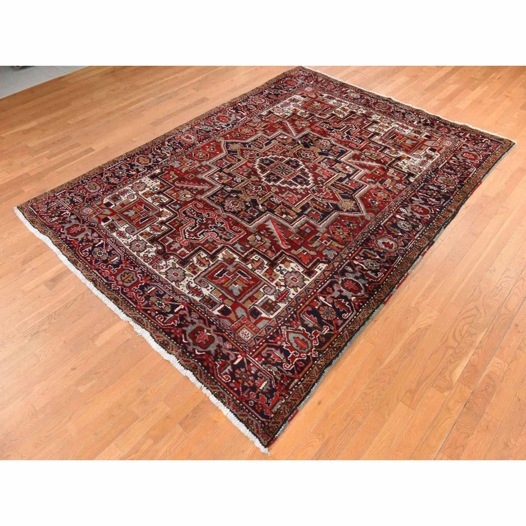 Heriz-Hand-Knotted-Rug-393605