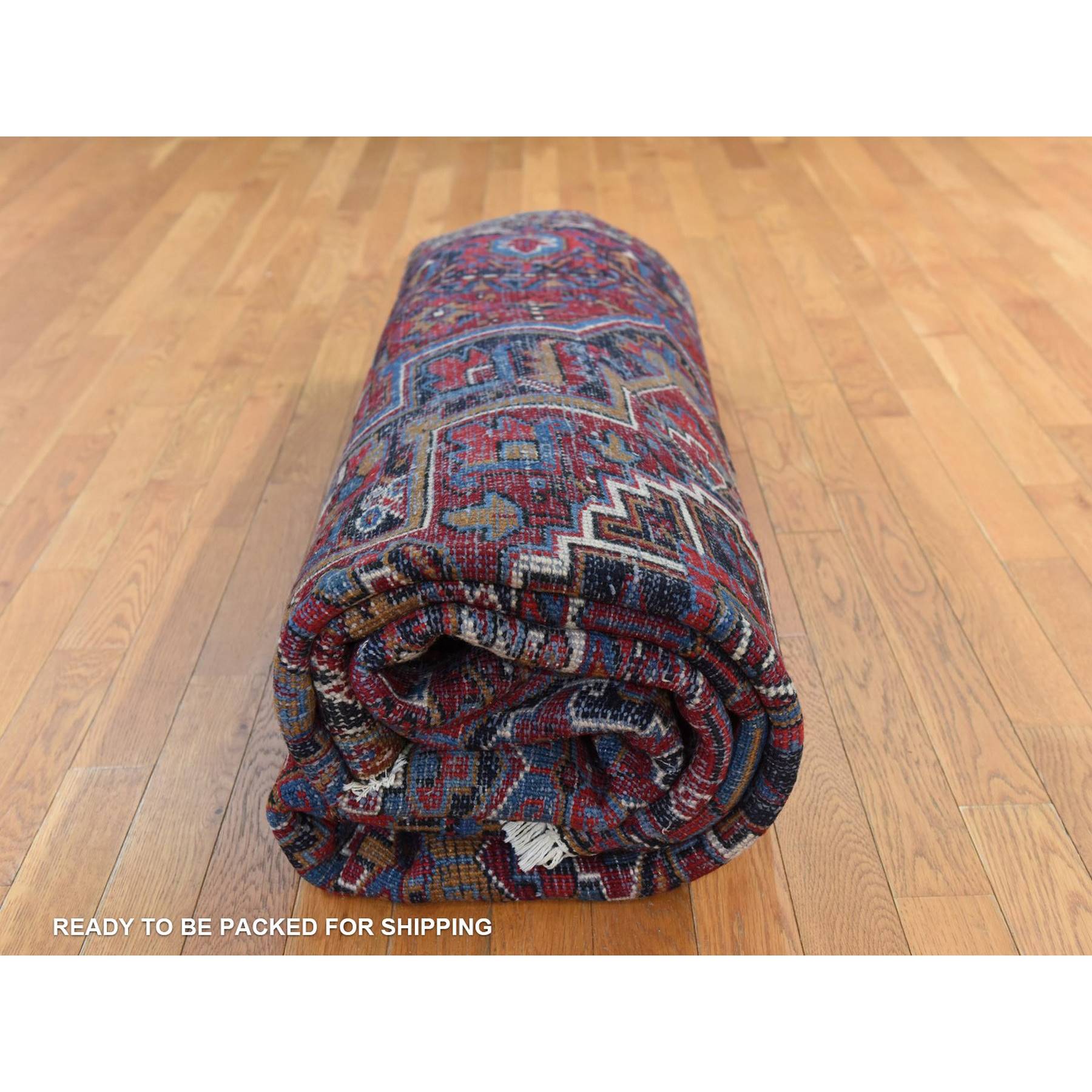 Heriz-Hand-Knotted-Rug-393605