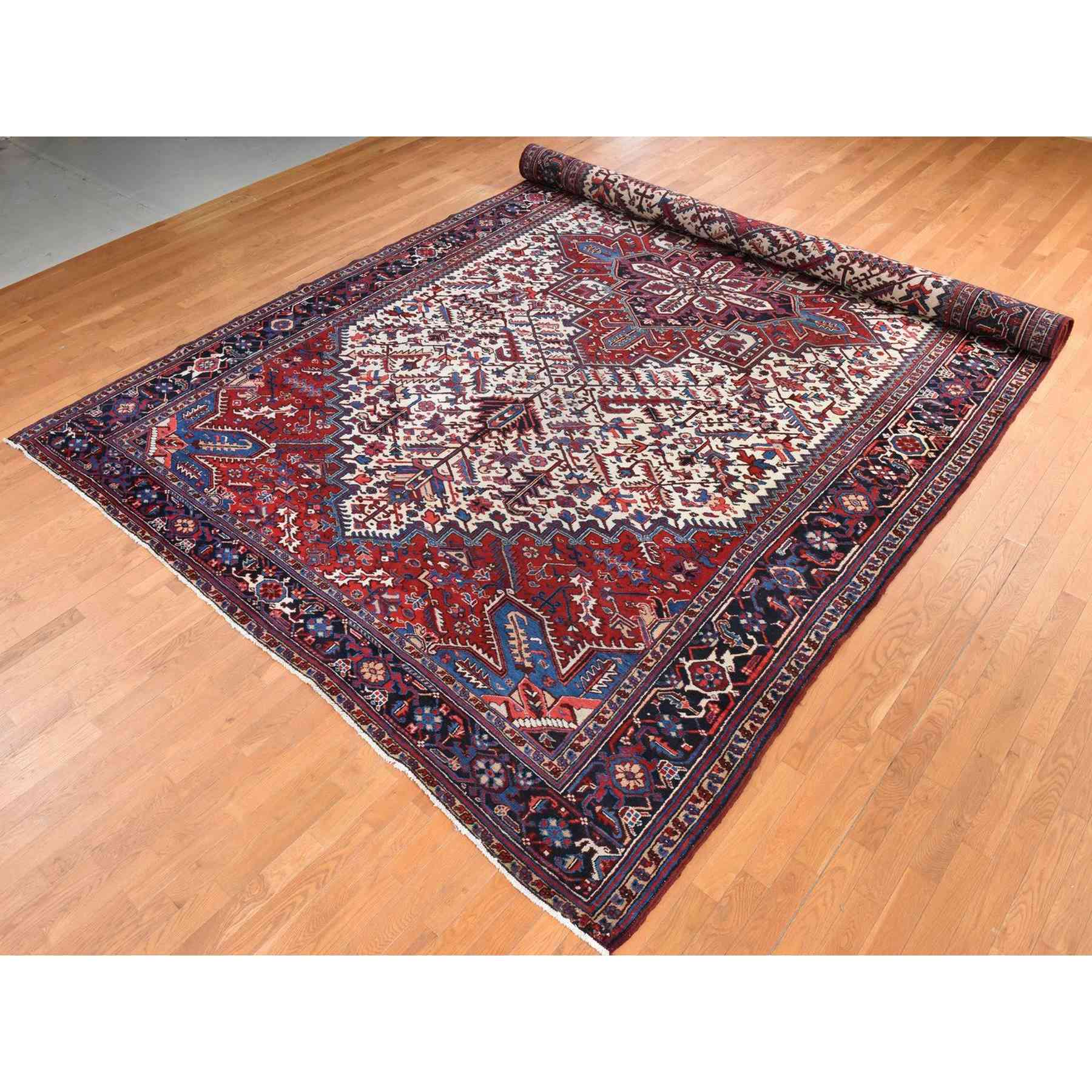 Heriz-Hand-Knotted-Rug-393945