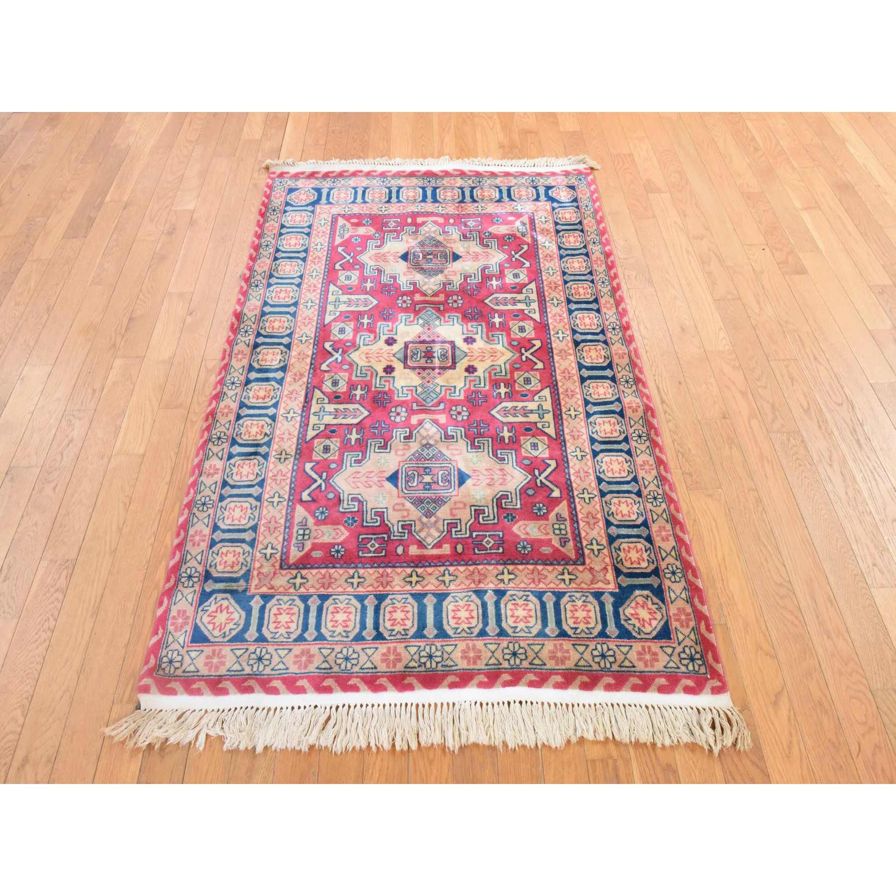 Kazak-Hand-Knotted-Rug-393170