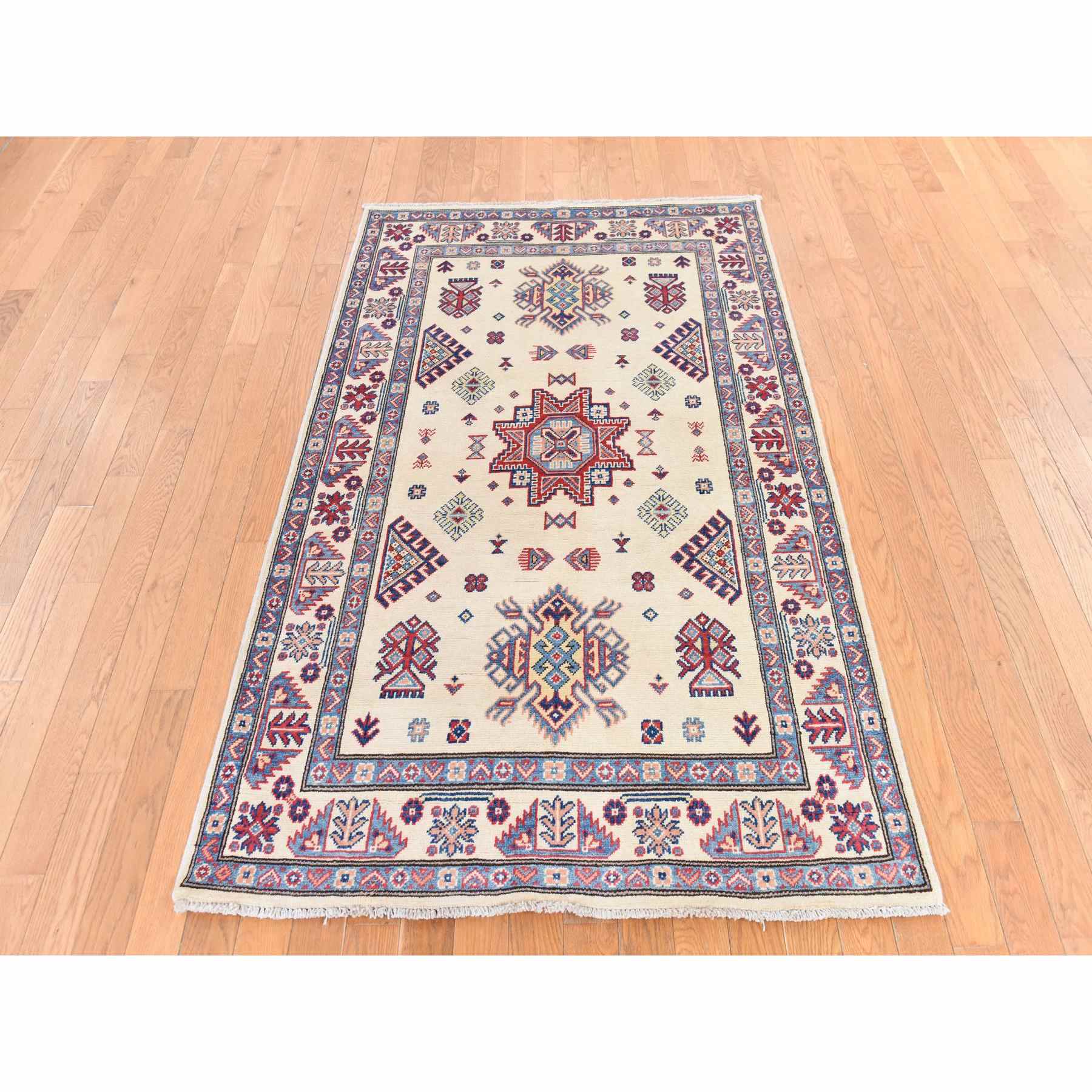 Kazak-Hand-Knotted-Rug-393350